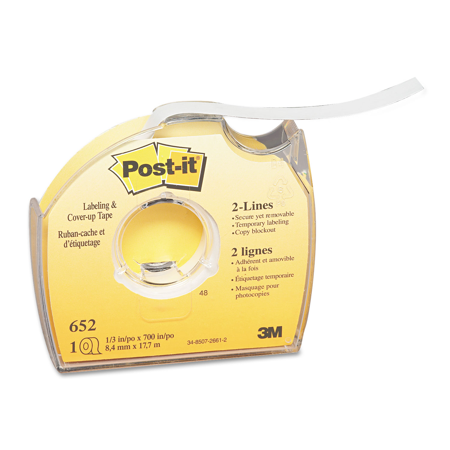 Post-it Labeling & Cover-Up Tape 1/3 x 700