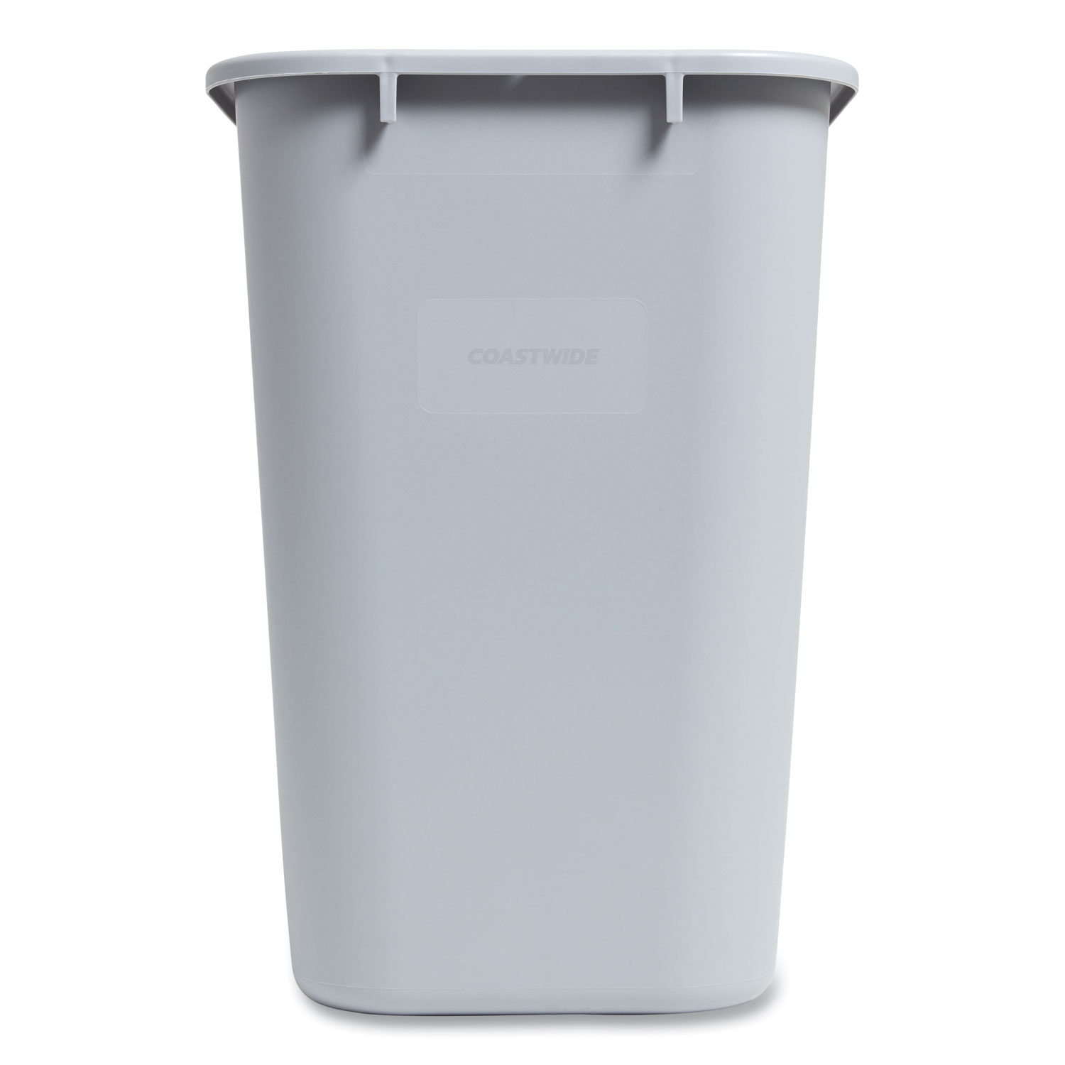 Rubbermaid Indoor Trash Can w/ No Lid, Gray Plastic, 10.25 Gal