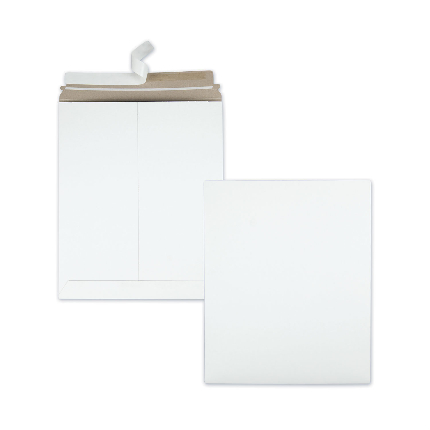 Photo/Document Mailer, Cheese Blade Flap, Redi-Strip Adhesive Closure, 12.75 x 15, White, 25/Box Photo/Document Mailer, Cheese Blade Flap, Redi-Strip Adhesive Closure, 12.75 x 15, White, 25/Box
