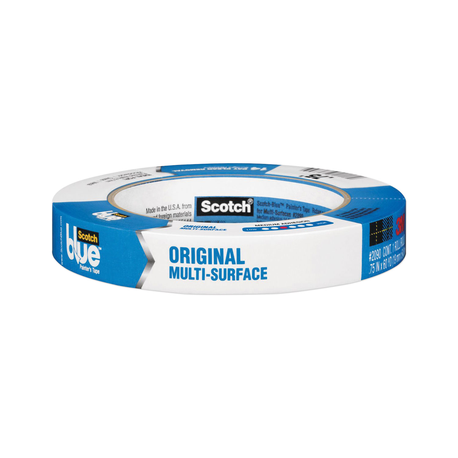 Original Multi-Surface Painter's Tape, 3 Core, 0.70 x 60 yds, Blue