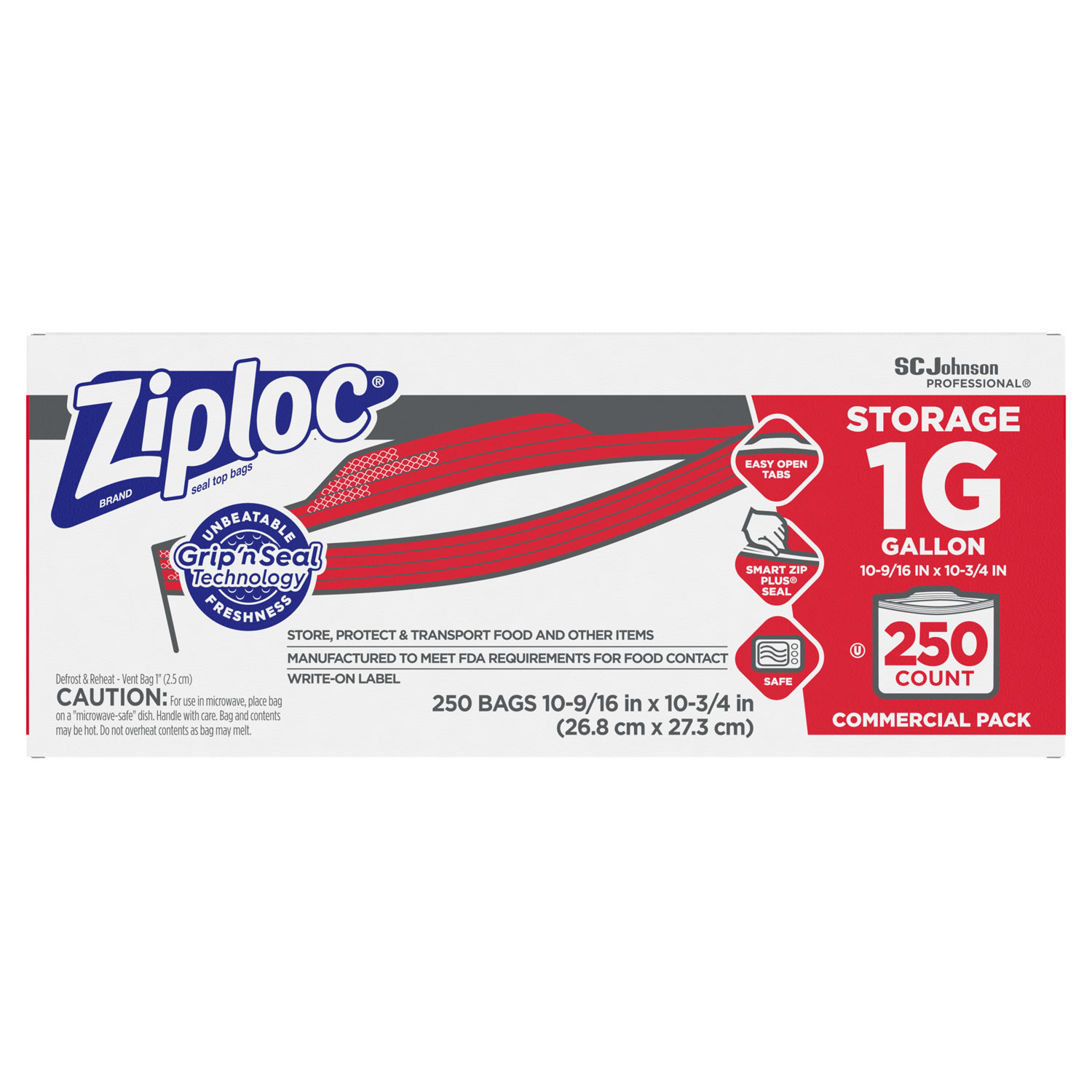 Ziploc Storage Bags 1 Gallon Box Of 250 Bags - Office Depot