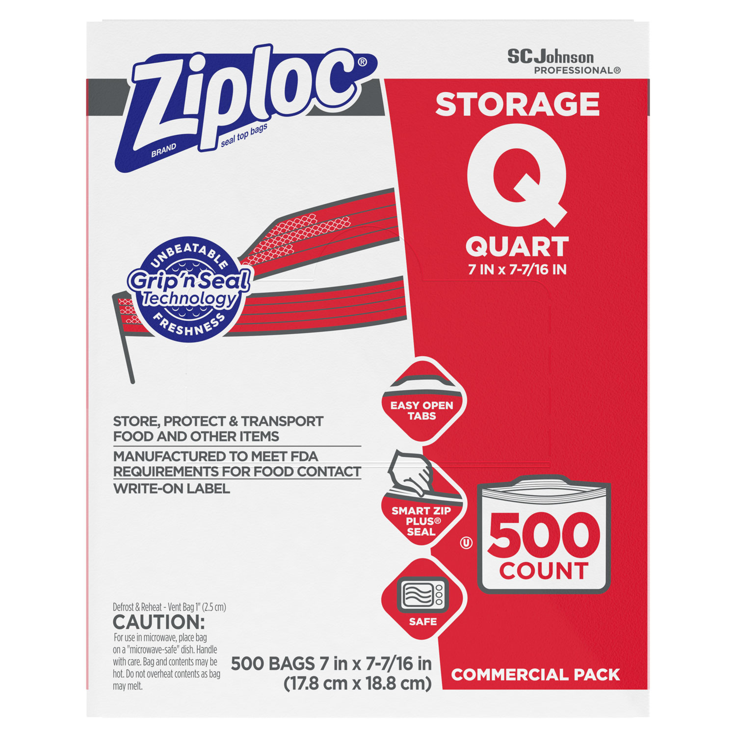 Ziploc Slider Freezer Gallon Bag - 24 count per pack -- 9 packs per case