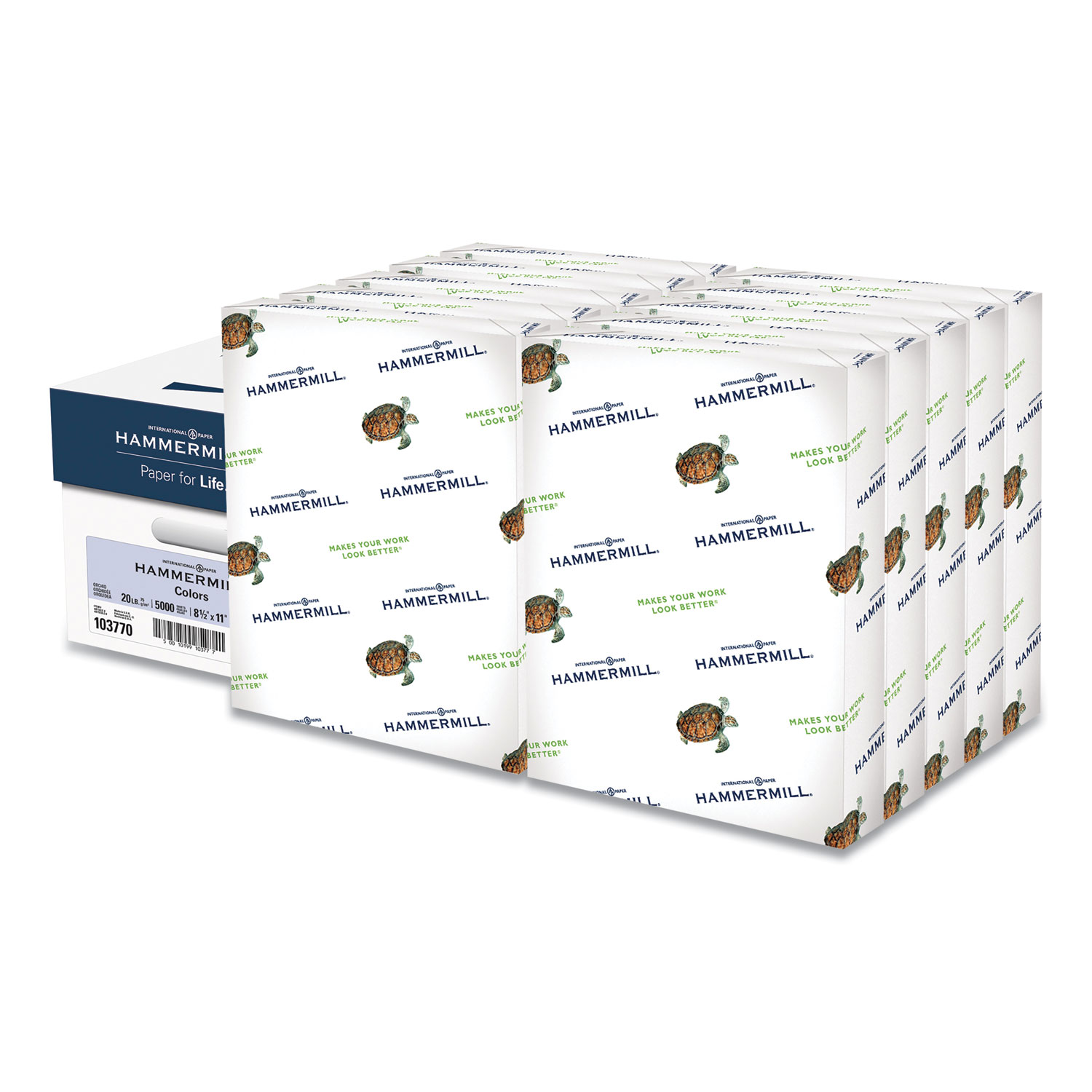 Hammermill Paper for Copy 8.5x11 Laser, Inkjet Colored Paper - Cream -  Recycled - 30% Recycled Content - HAM168030 