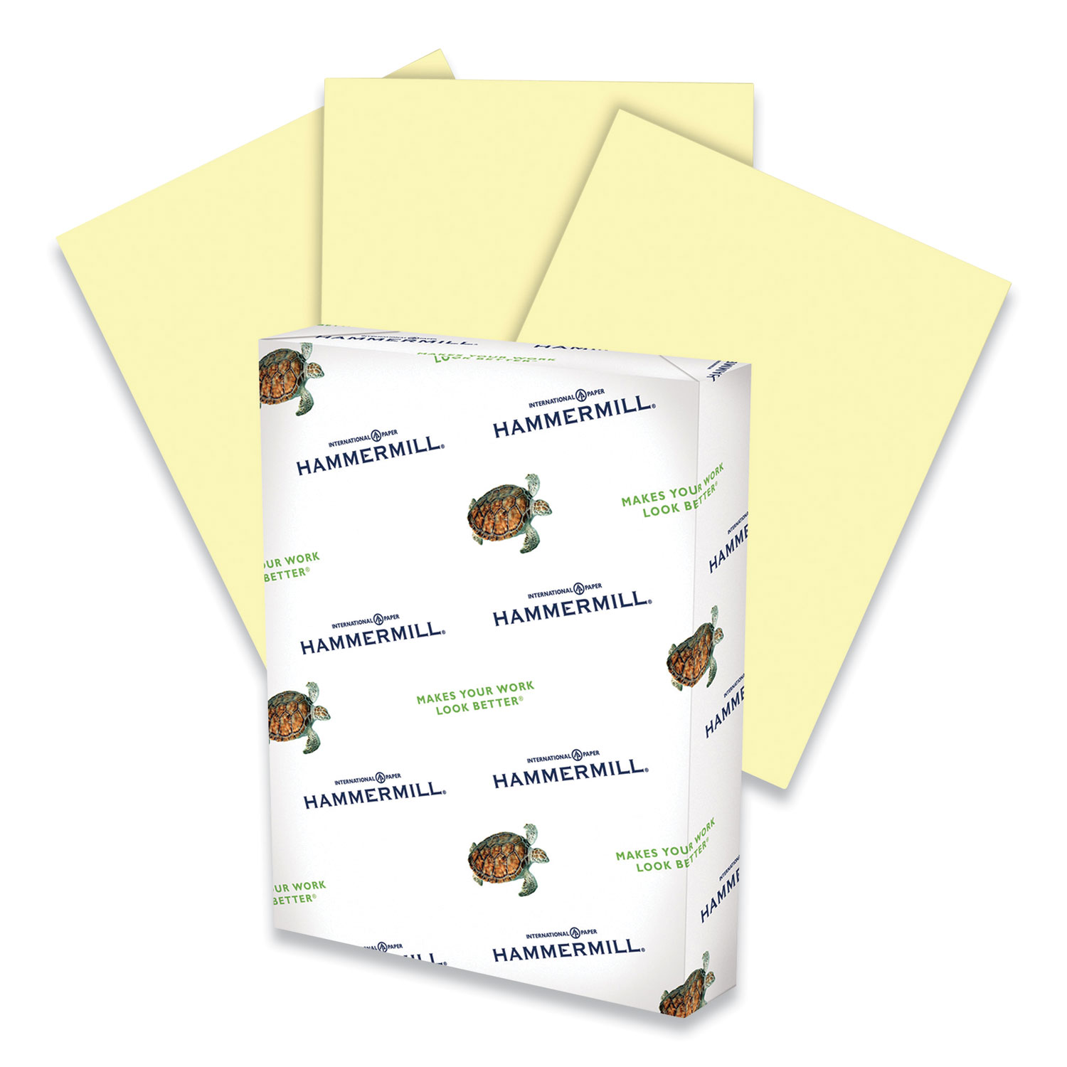 Hammermill Colored Paper, 20 lb Cream Printer Paper, 8.5 x 14-1