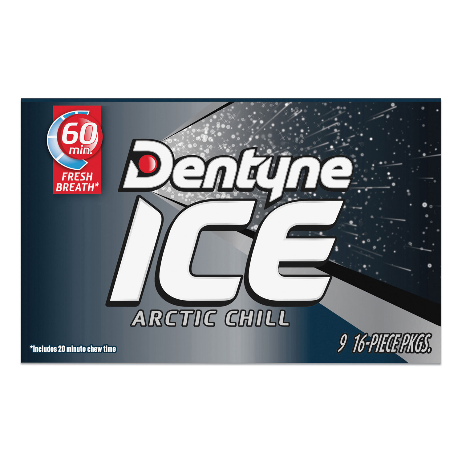 Dentyne Ice® Sugarless Gum, Arctic Chill, 60 Pieces/Cup, 4 Cups/Pack