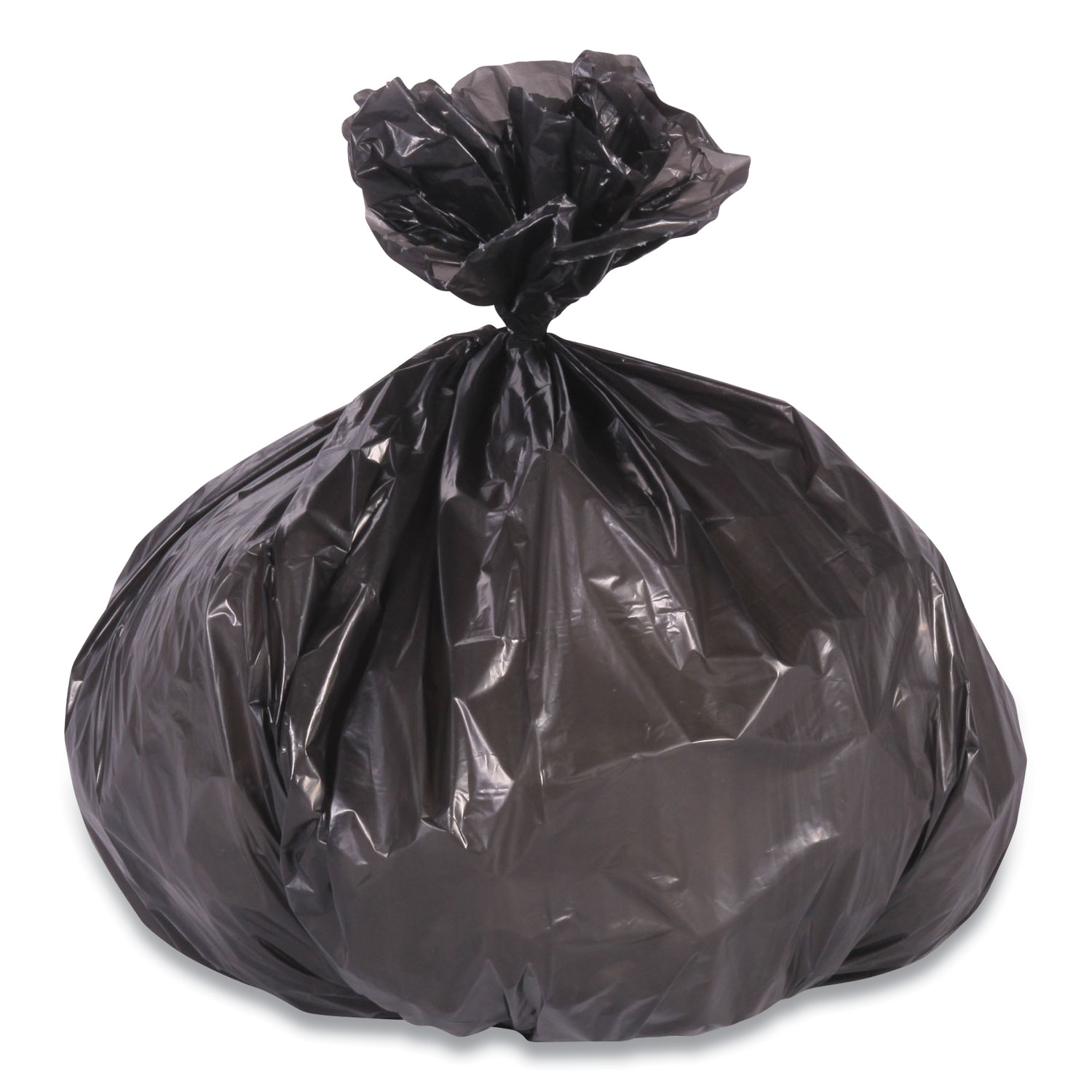 Drawstring Trash Liners - 1 Mil, 23 Gallon, Black