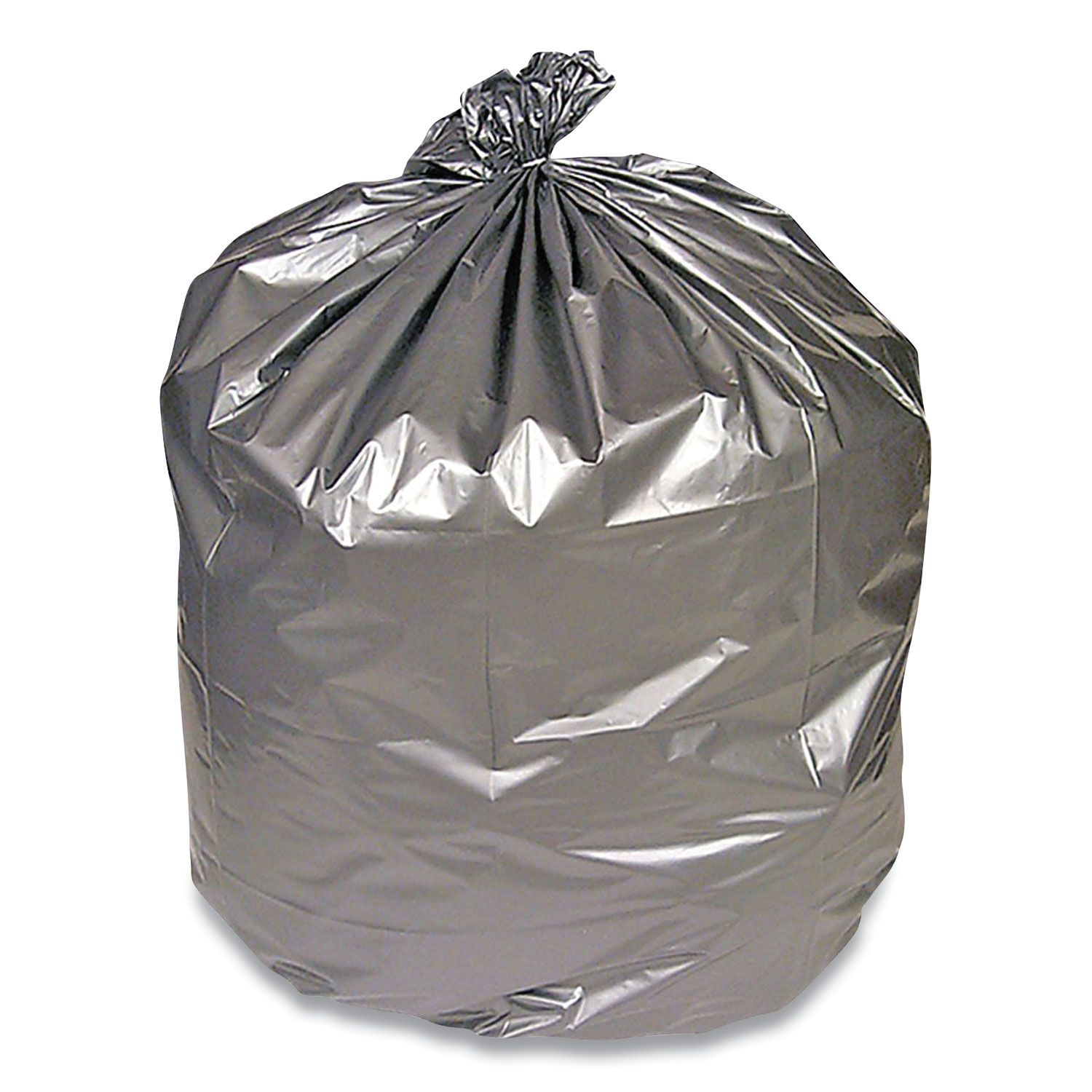 56 Gallon Clear Regular Duty Trash Bags - 0.7 Mil