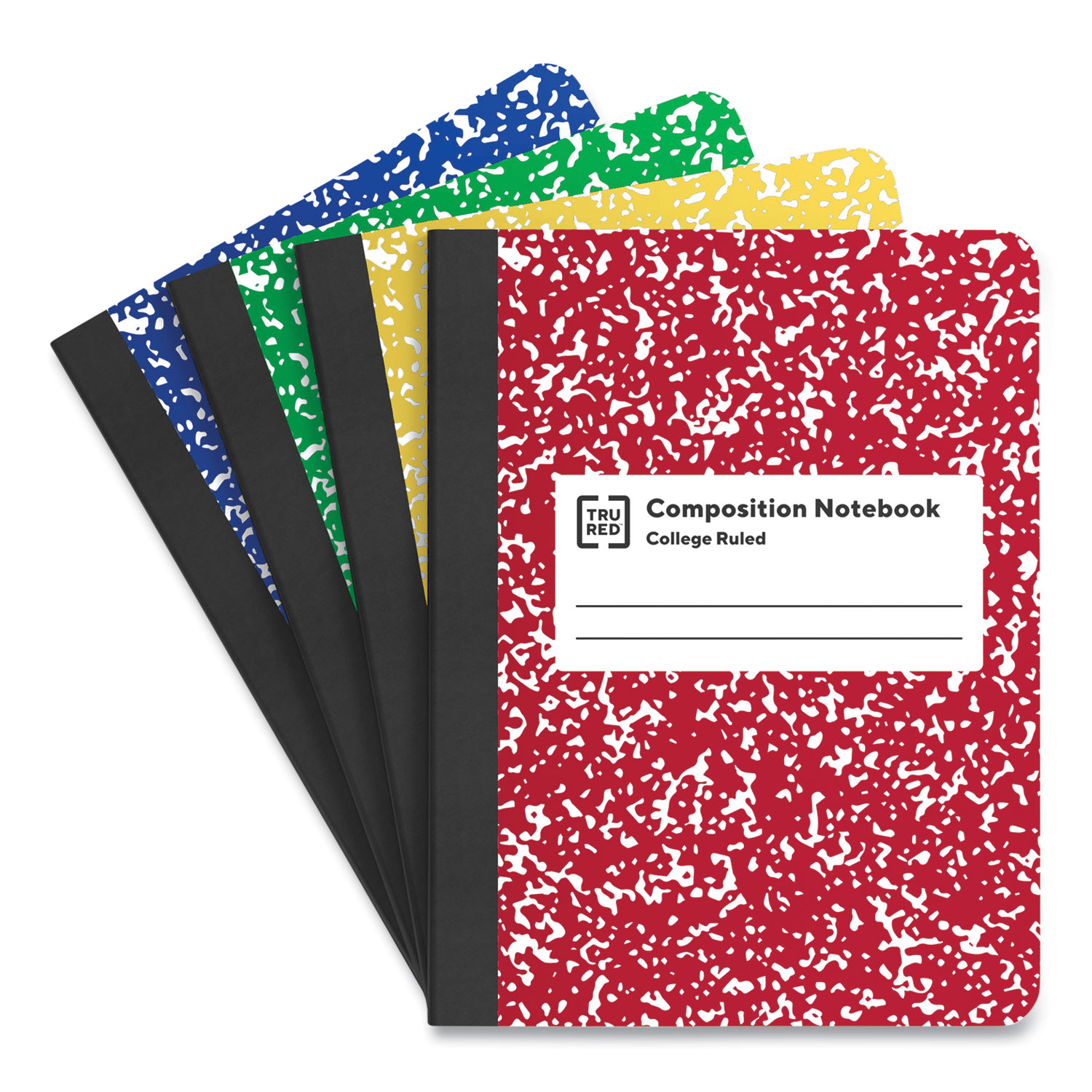 Composition Notebook, Medium/College Rule, Assorted Marble Cover, (100) 9.75 x 7.5 Sheets, 4/Pack Composition Notebook, Medium/College Rule, Assorted Marble Cover, (100) 9.75 x 7.5 Sheets, 4/Pack
