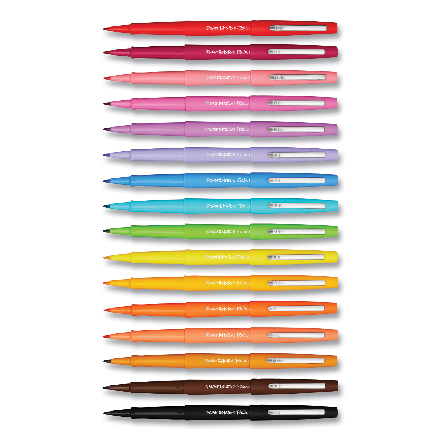 Paper Mate Flair Felt Tip Pens - Bold Pen Point - Assorted - 16 /