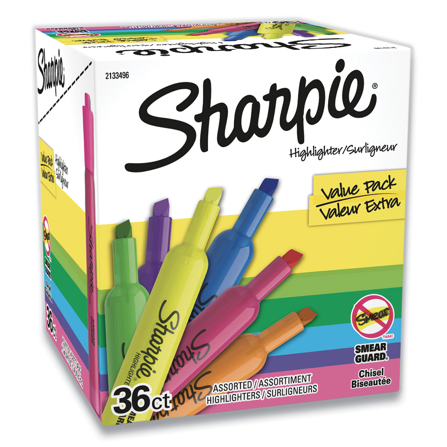 Tank Style Highlighters, Assorted Ink Colors, Chisel Tip, Assorted Barrel  Colors, 6/Set - Office Express Office Products