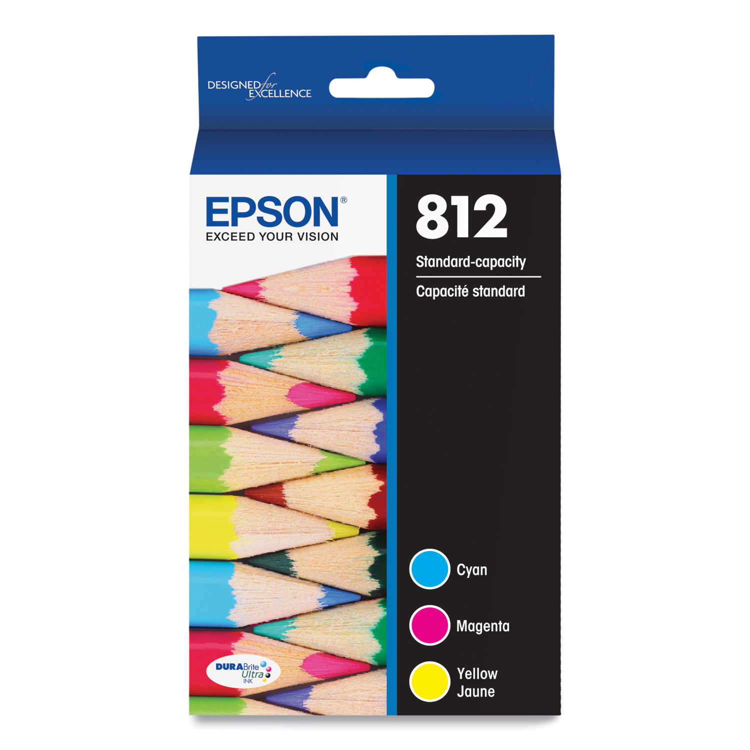 T812520-S (T812) DURABrite Ultra Ink, 300 Page-Yield, Cyan/Magenta/Yellow T812520-S (T812) DURABrite Ultra Ink, 300 Page-Yield, Cyan/Magenta/Yellow