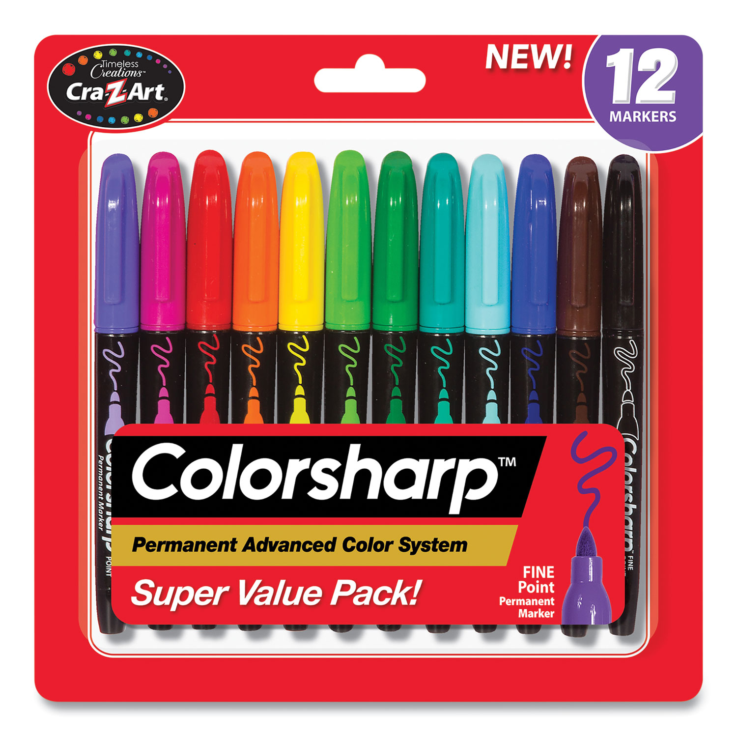 Colorations® Color Permanent Markers - Set of 12