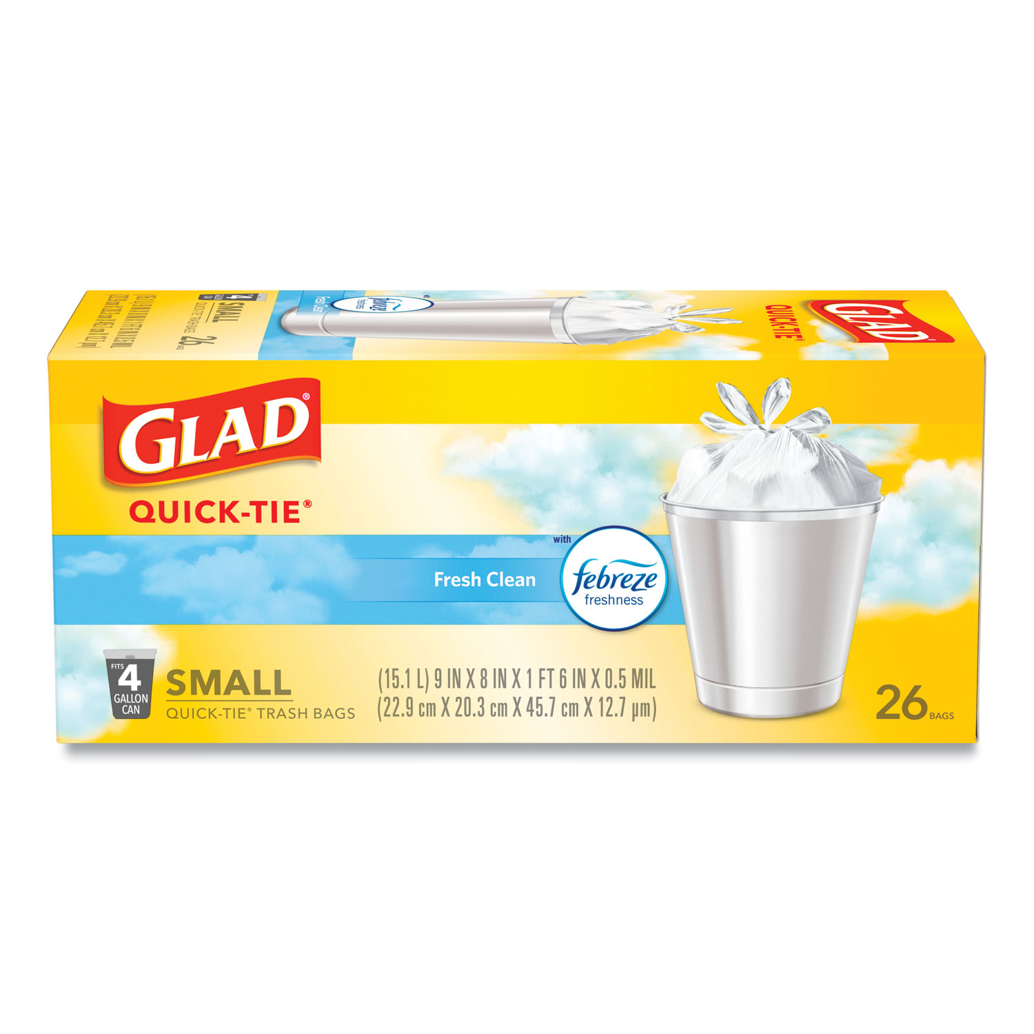 Glad Strong Quick-Tie 30 Gallon Large Trash Bags, 1 - Foods Co.