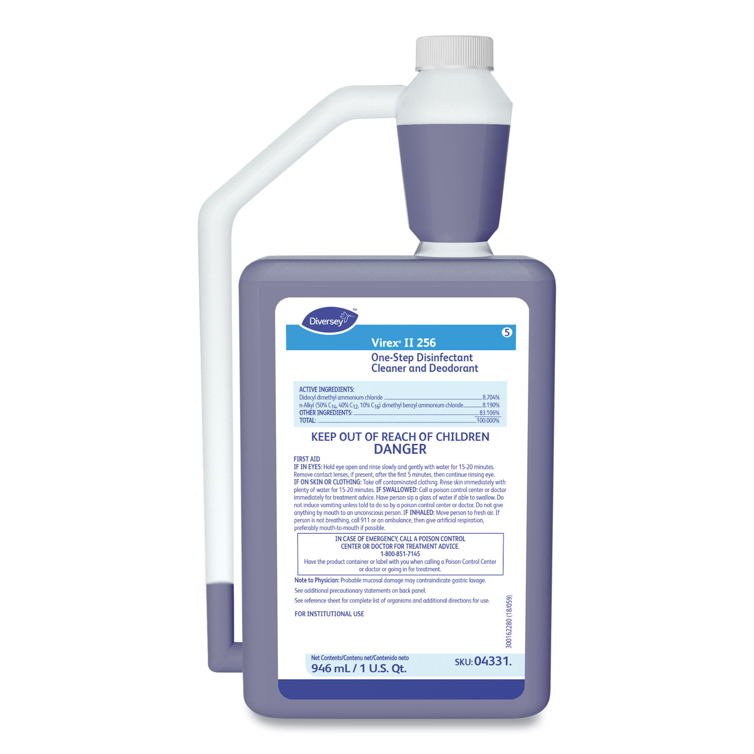 Virex II 256 Disinfectant Cleaner by Diversey™ DVO04331