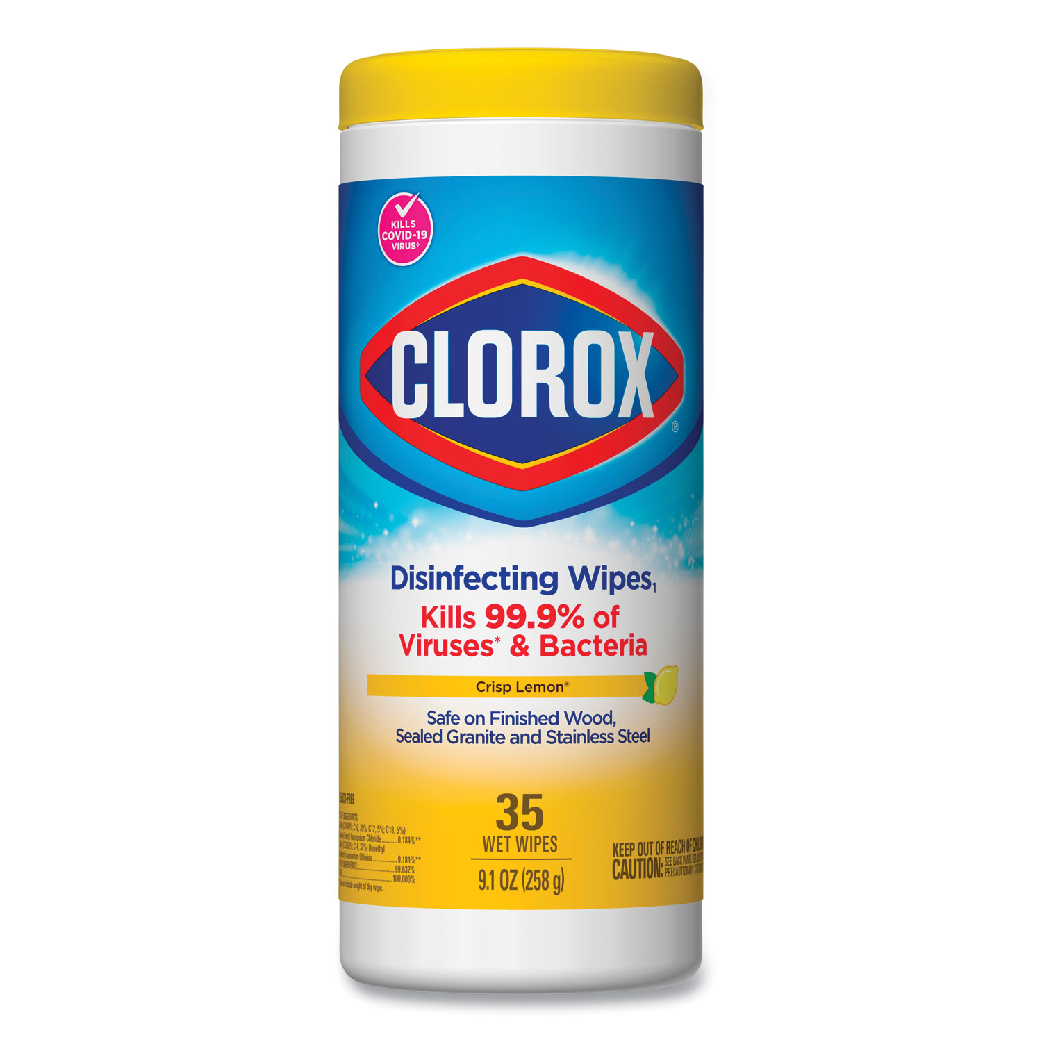 Clorox Disinfecting Wipes 70-Count Lemon Wipes All-Purpose Cleaner