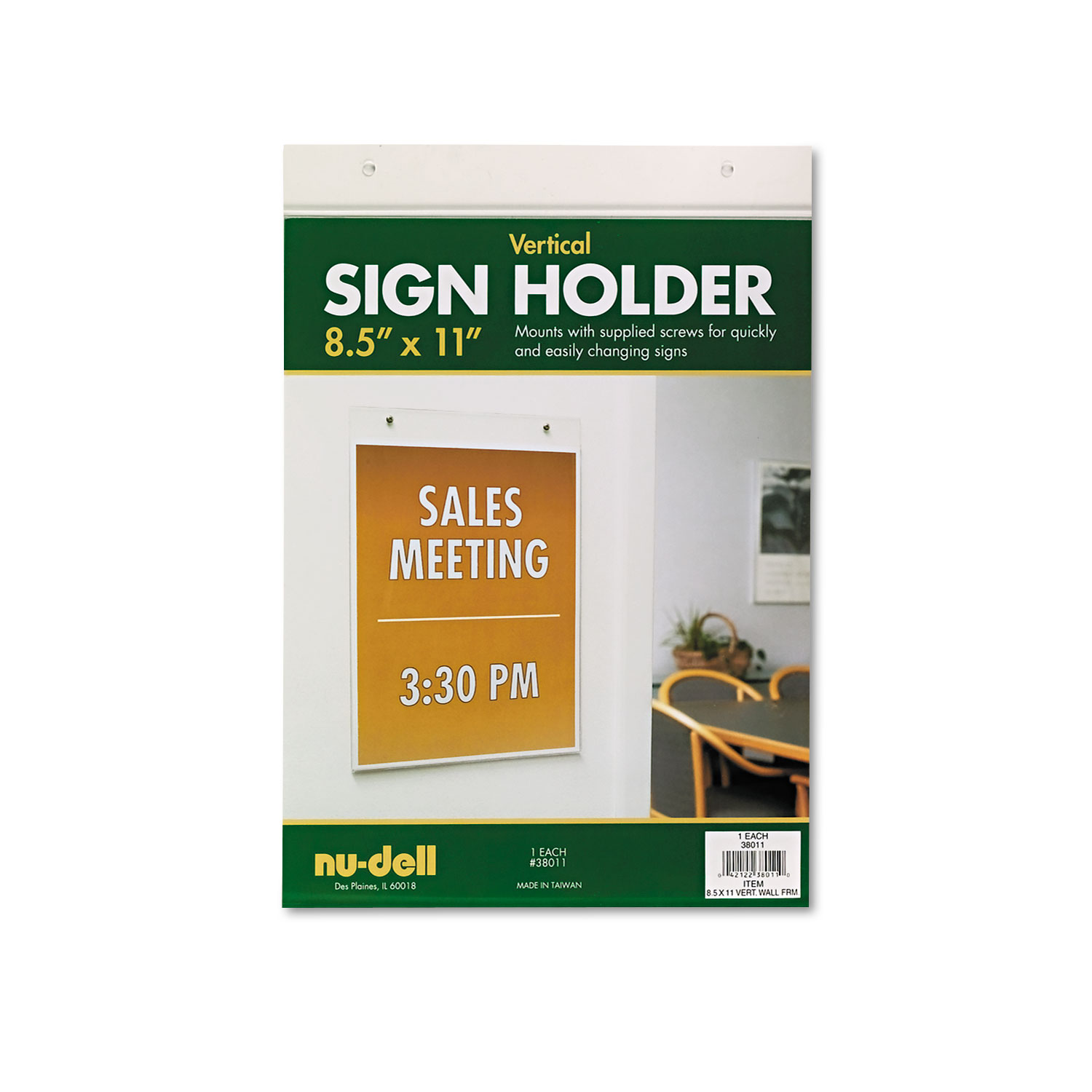 Sign Holder, Clear ,Nudell, 38011