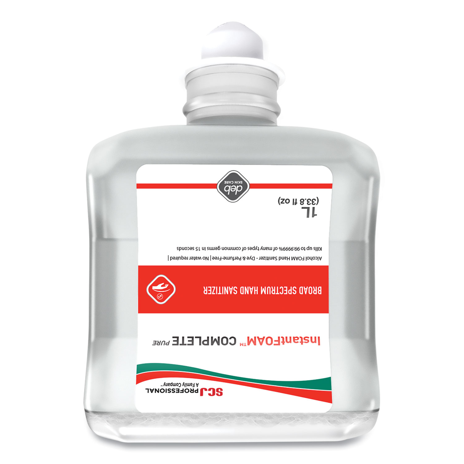 InstantFOAM COMPLETE PURE Alcohol Hand Sanitizer, 1 L Refill, Fragrance-Free, 6/Carton InstantFOAM COMPLETE PURE Alcohol Hand Sanitizer, 1 L Refill, Fragrance-Free, 6/Carton
