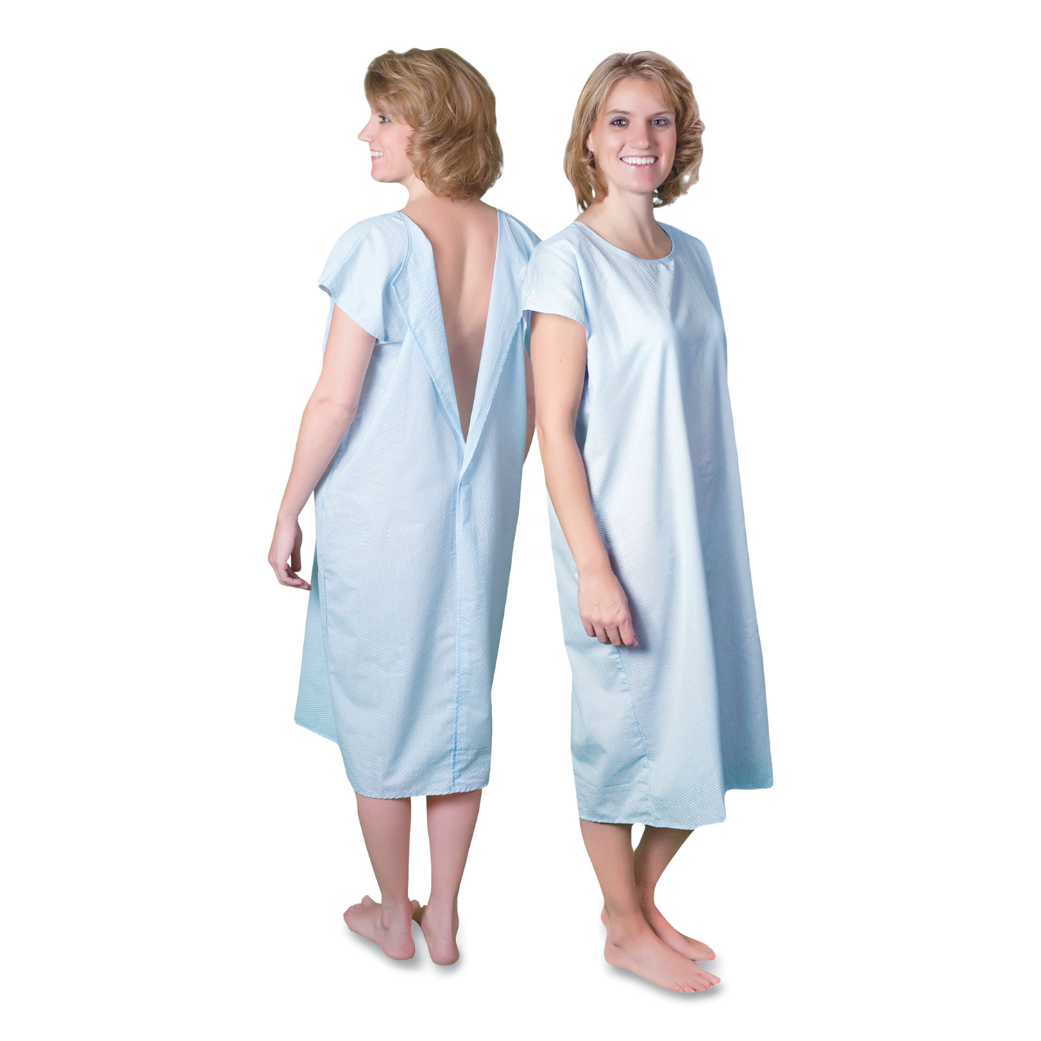 Cloth Patient Gown, Cotton-Polyester Blend, Large, Chest Size 38 Cloth Patient Gown, Cotton-Polyester Blend, Large, Chest Size 38