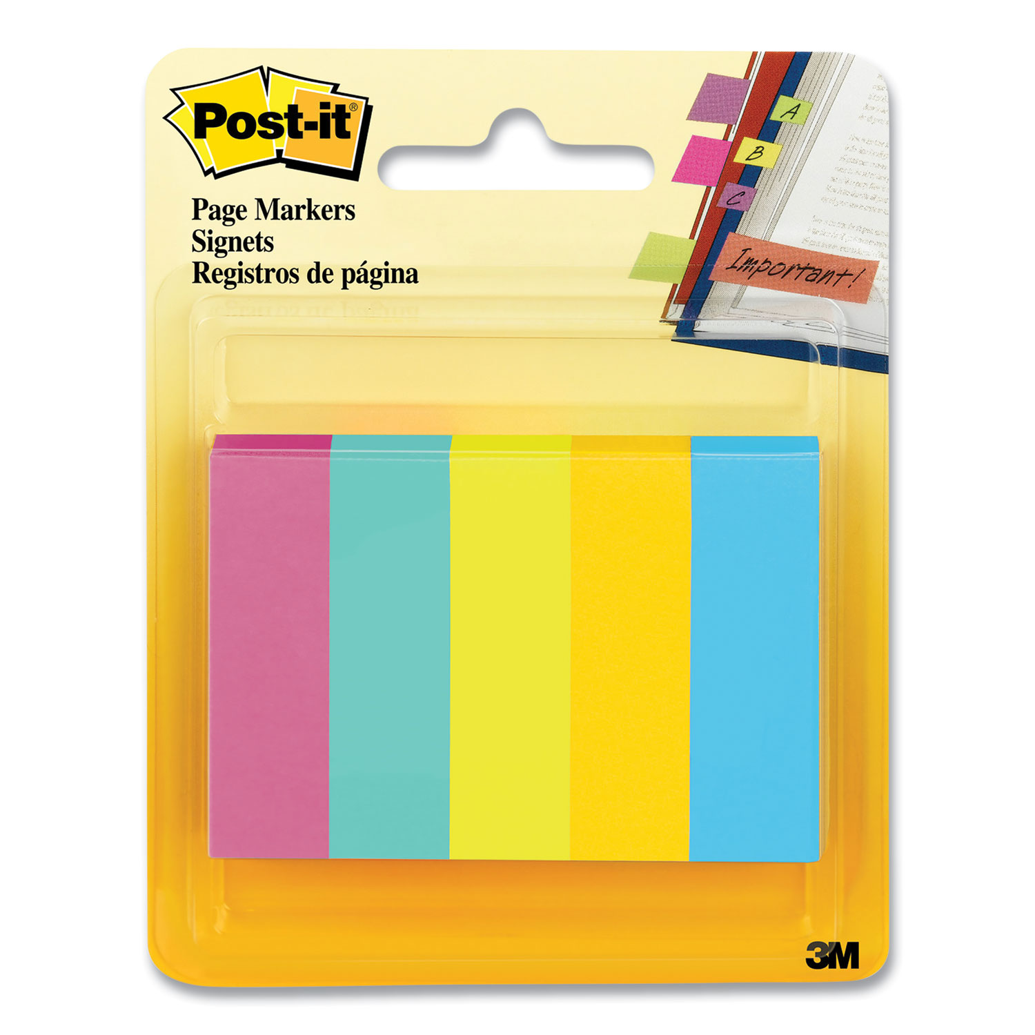 Page Flag Markers, Jaipur Collection, Assorted Colors, 100 Flags/Pad, 5 Pads/Pack Page Flag Markers, Jaipur Collection, Assorted Colors, 100 Flags/Pad, 5 Pads/Pack