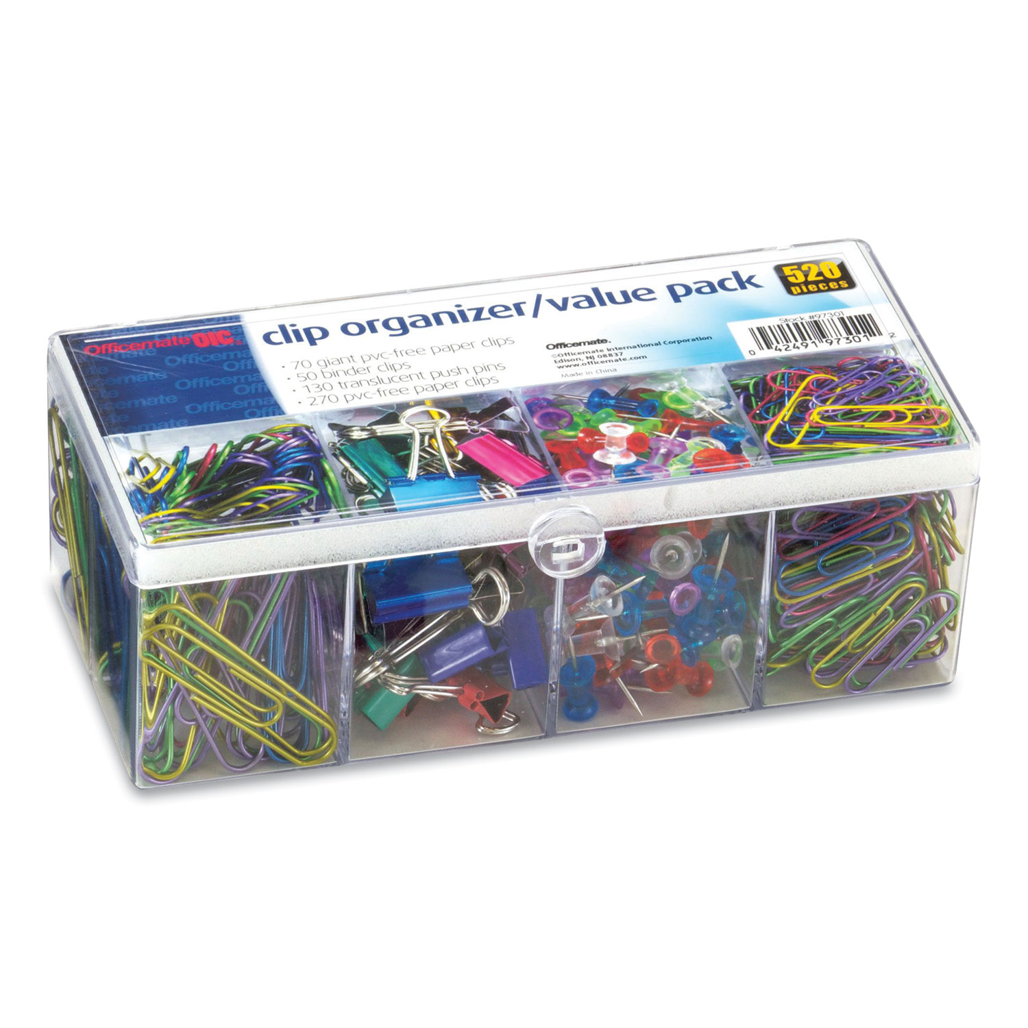 Multicolor National Binder Clips & Paper Clips, Pack Size