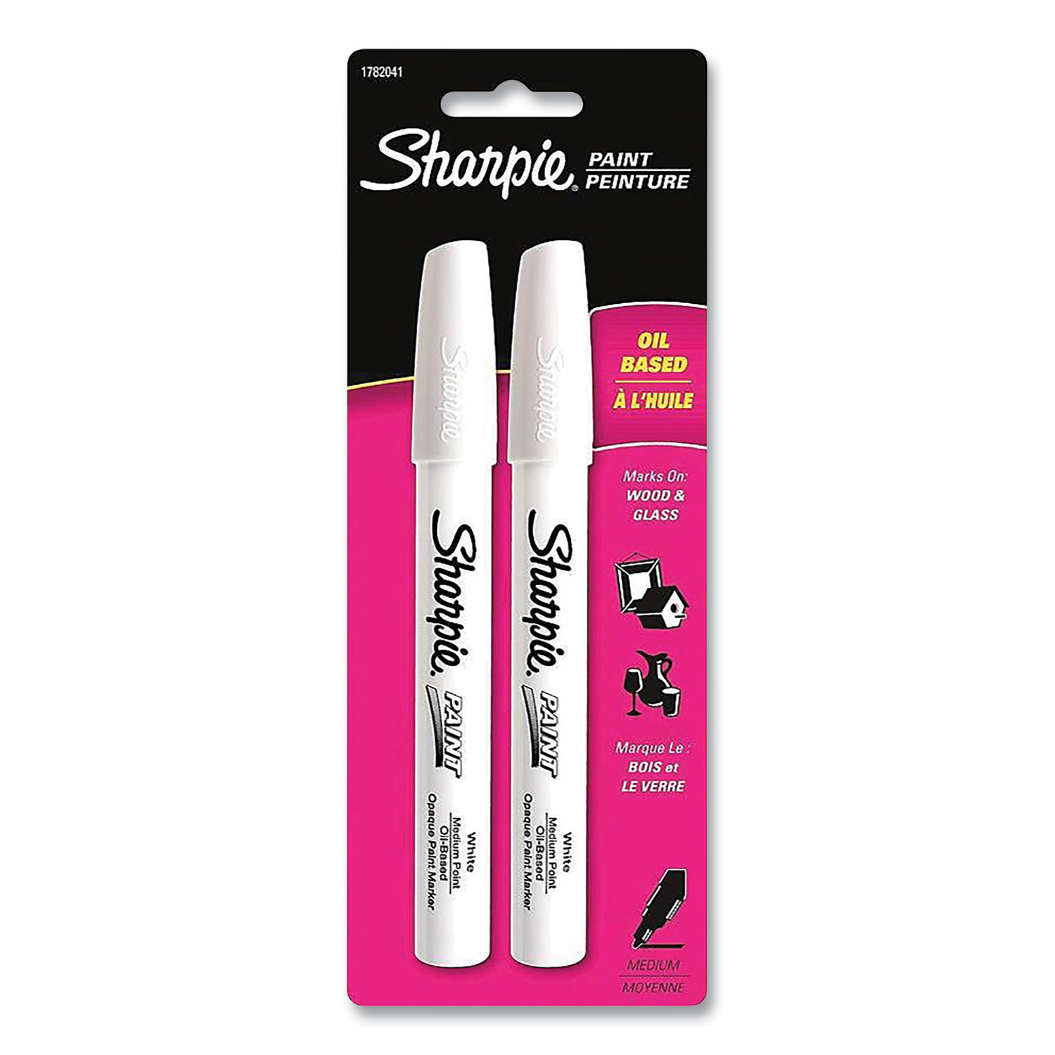 Sharpie Permanent Paint Marker, Fine Bullet Tip, White, Dozen SAN2107616