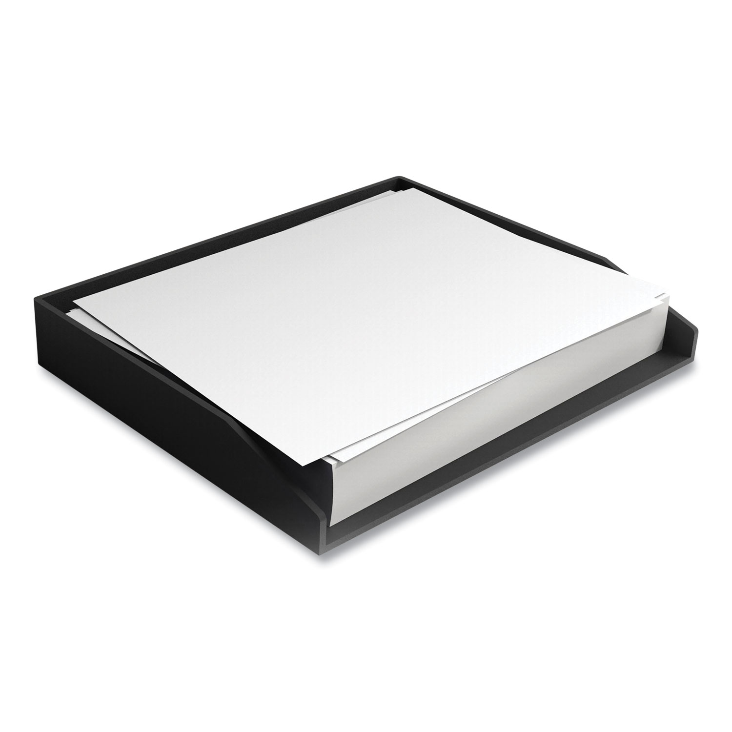 Side-Load Stackable Plastic Document Tray, 1 Section, Letter-Size, 12.24 x 9.8 x 1.75, Black, 2/Pack Side-Load Stackable Plastic Document Tray, 1 Section, Letter-Size, 12.24 x 9.8 x 1.75, Black, 2/Pack