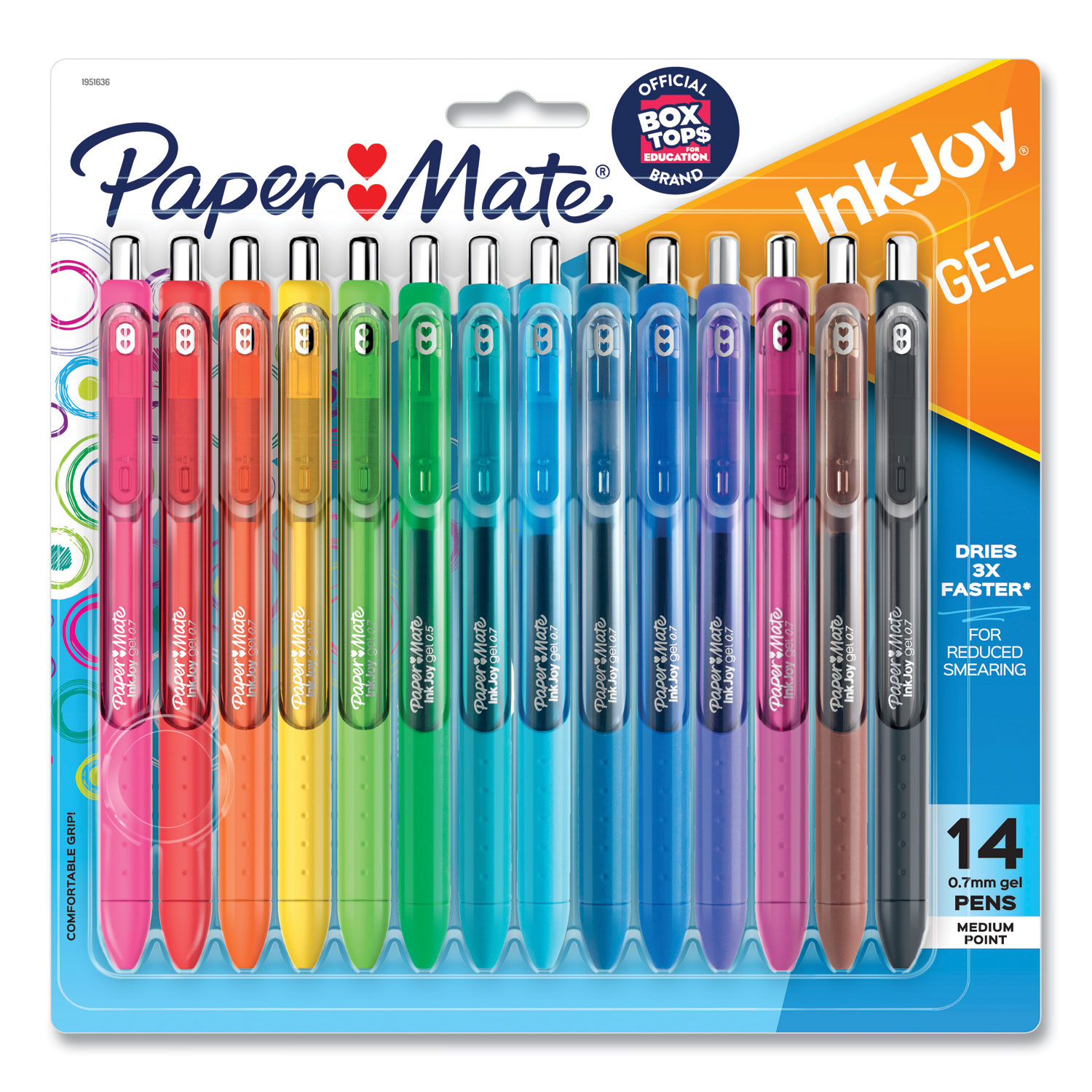 Paper Mate InkJoy Gel Pens Medium Point 0.7 mm Blue Barrel Blue Ink Pack Of  12 - Office Depot