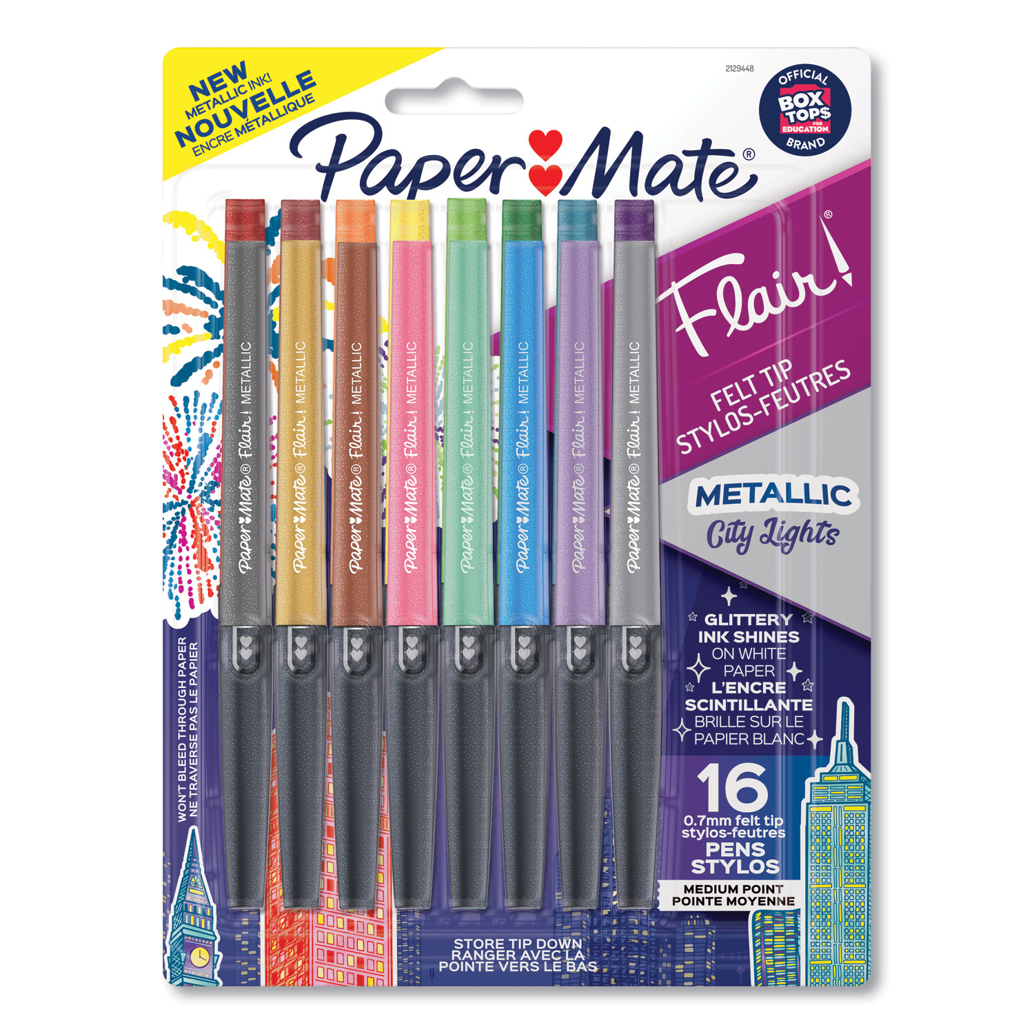 Paper Mate Flair Medium Point 0.7 mm Felt Tip Pens 2 2 ea