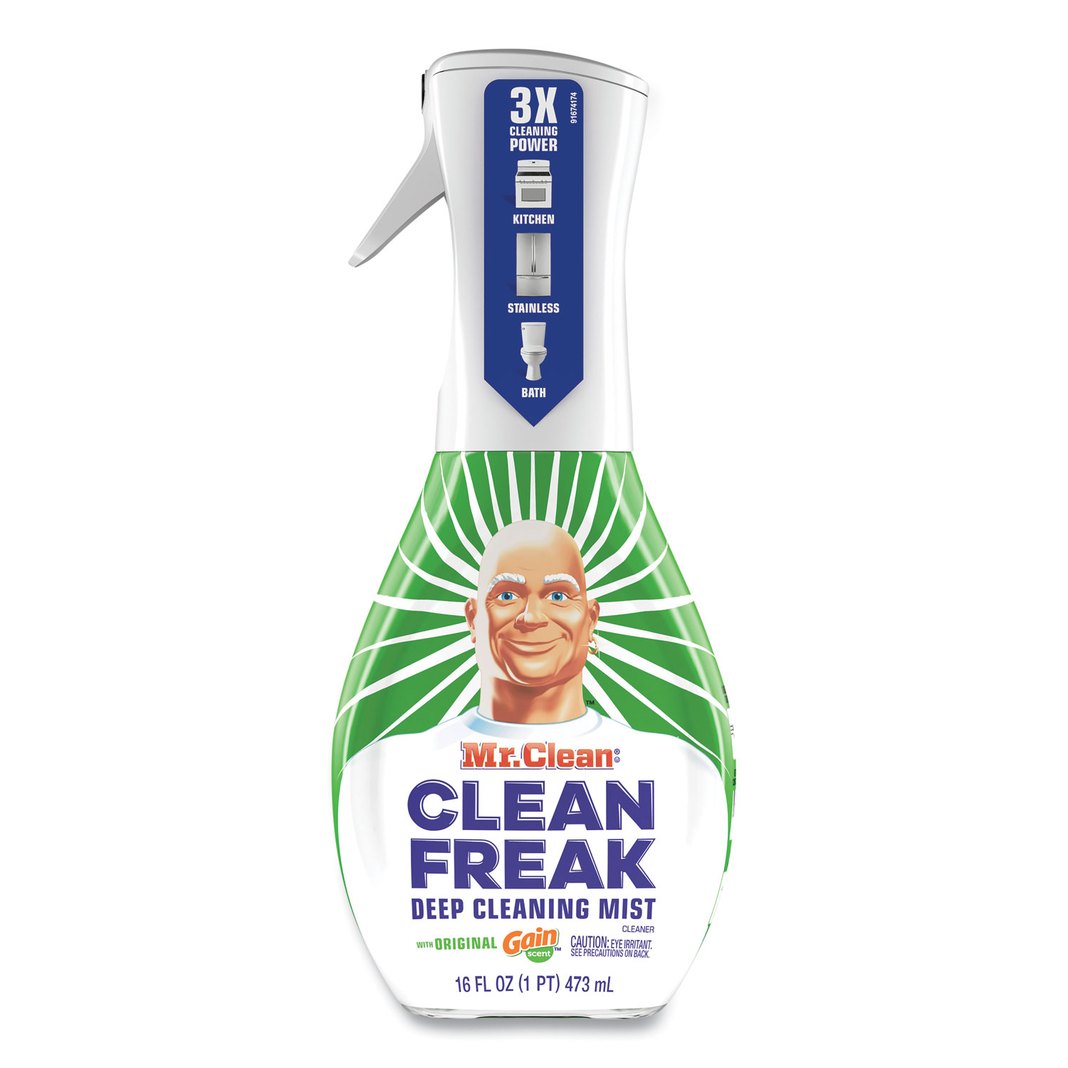 Procter & Gamble Mr. Clean Clean Freak Deep Cleaning Mist Multi-Surface  Spray, Lemon Zest, 16 oz Spray Bottle Plus 30.9 oz Refill, PGC03948