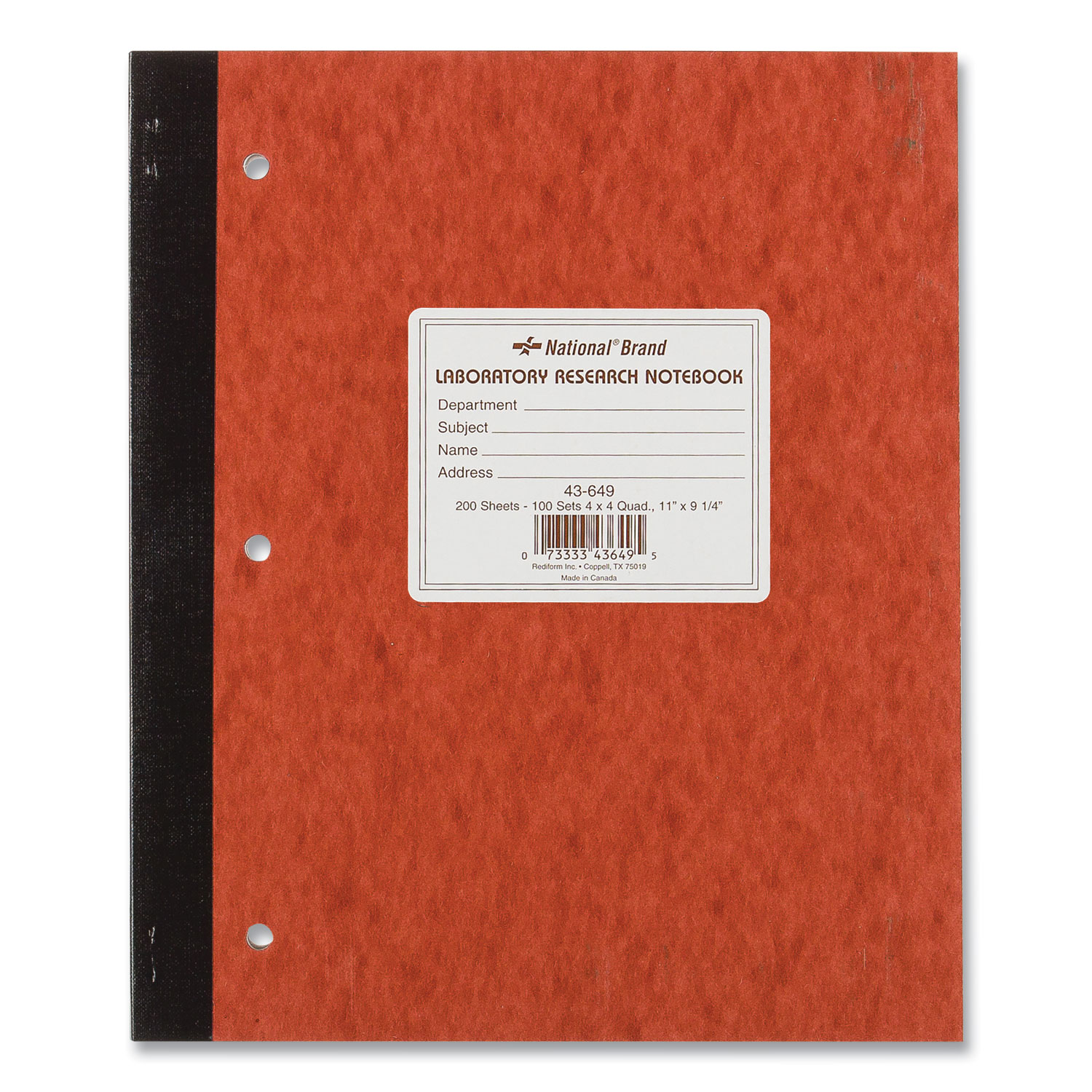 Carbonless Lab Notebooks  Carbonless Copy Lab Notebook