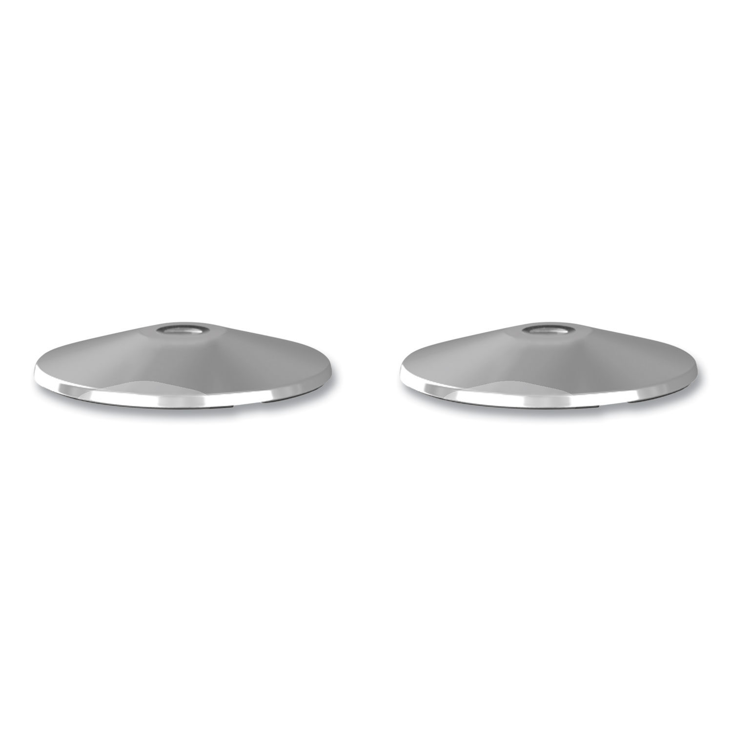 Adjusta-Tape Crowd Control Stanchion Base Only, Polished Aluminum, 14 Adjusta-Tape Crowd Control Stanchion Base Only, Polished Aluminum, 14