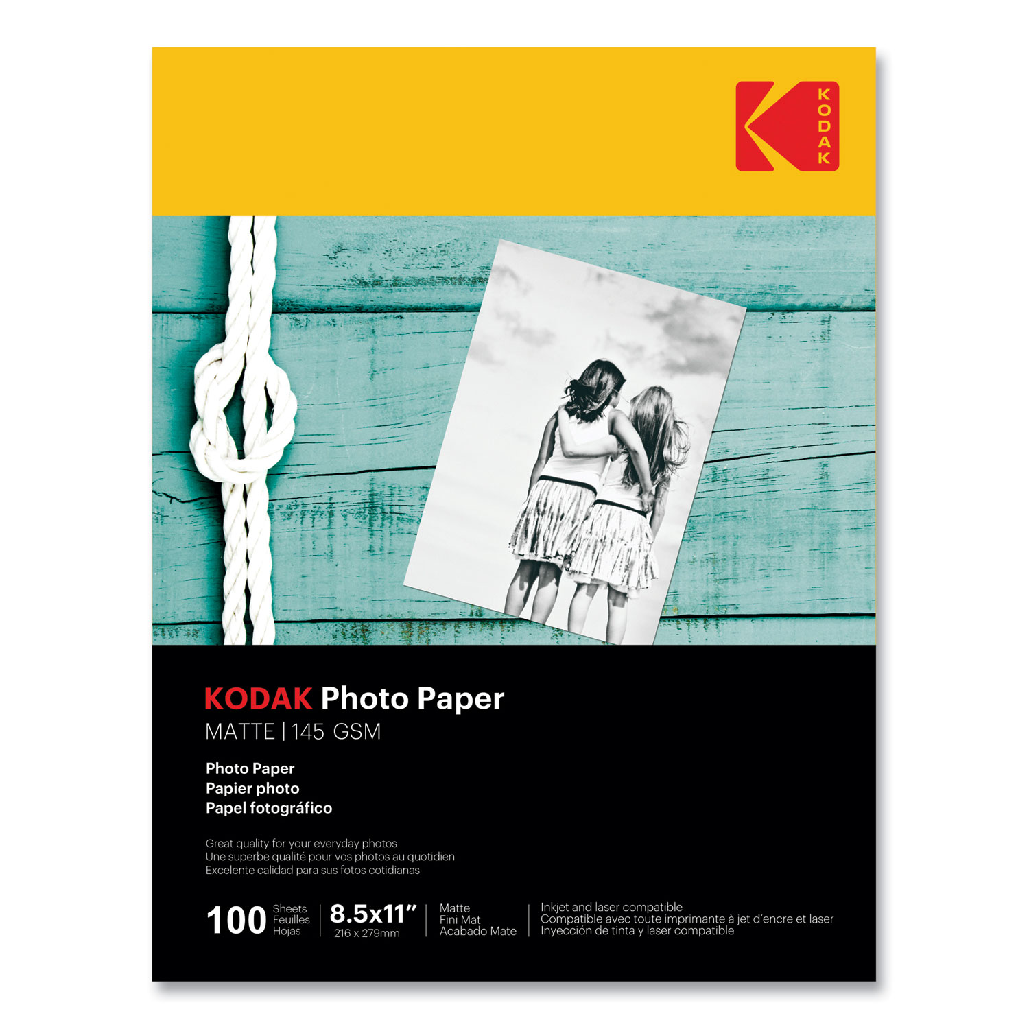 Photo Paper, 7.2 mil, 8.5 x 11, Matte White, 100/Pack Photo Paper, 7.2 mil, 8.5 x 11, Matte White, 100/Pack
