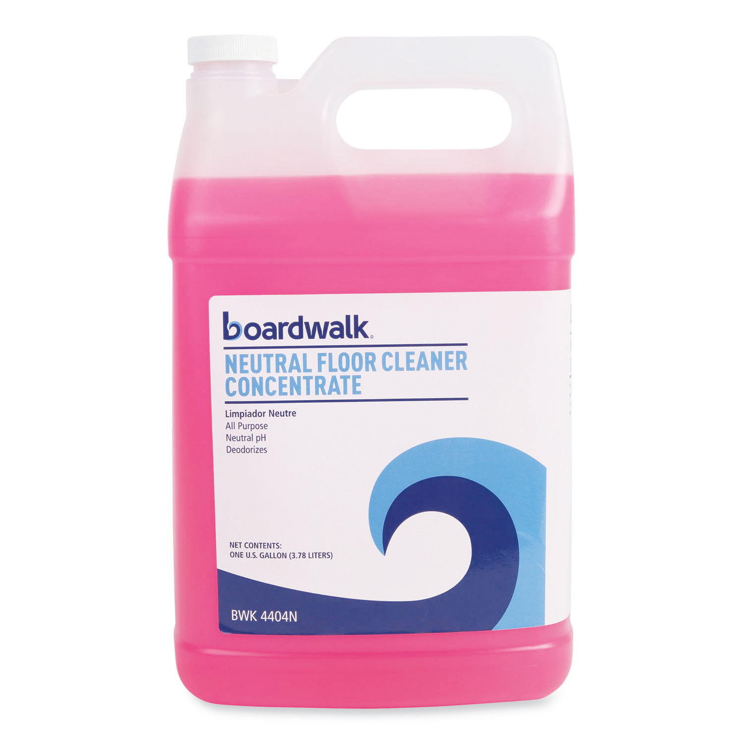 Boardwalk Neutral Floor Cleaner Concentrate, Lemon Scent, 1 Gal Bottle, 4-carton