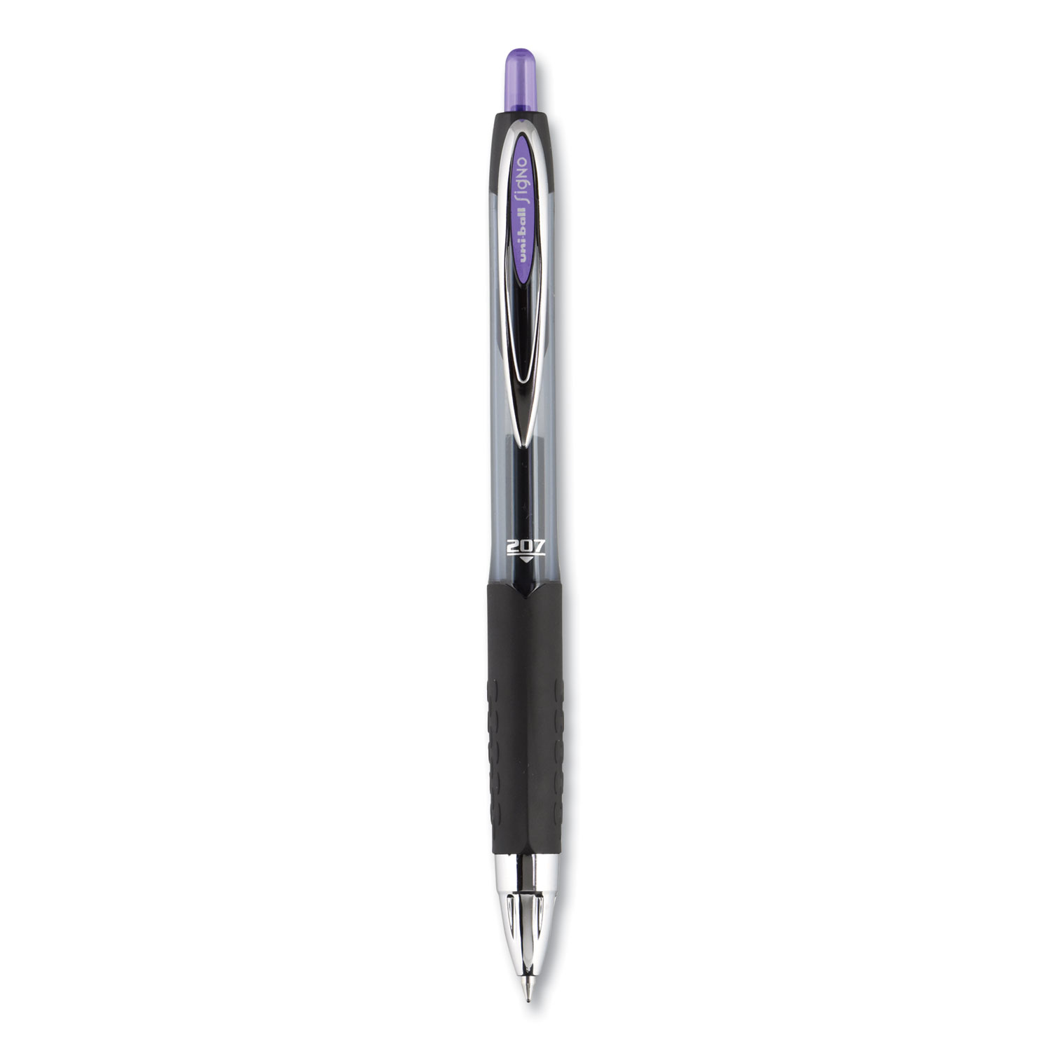 Signo Gel 207 Roller Ball Retractable Gel Pen, Medium, Black Ink