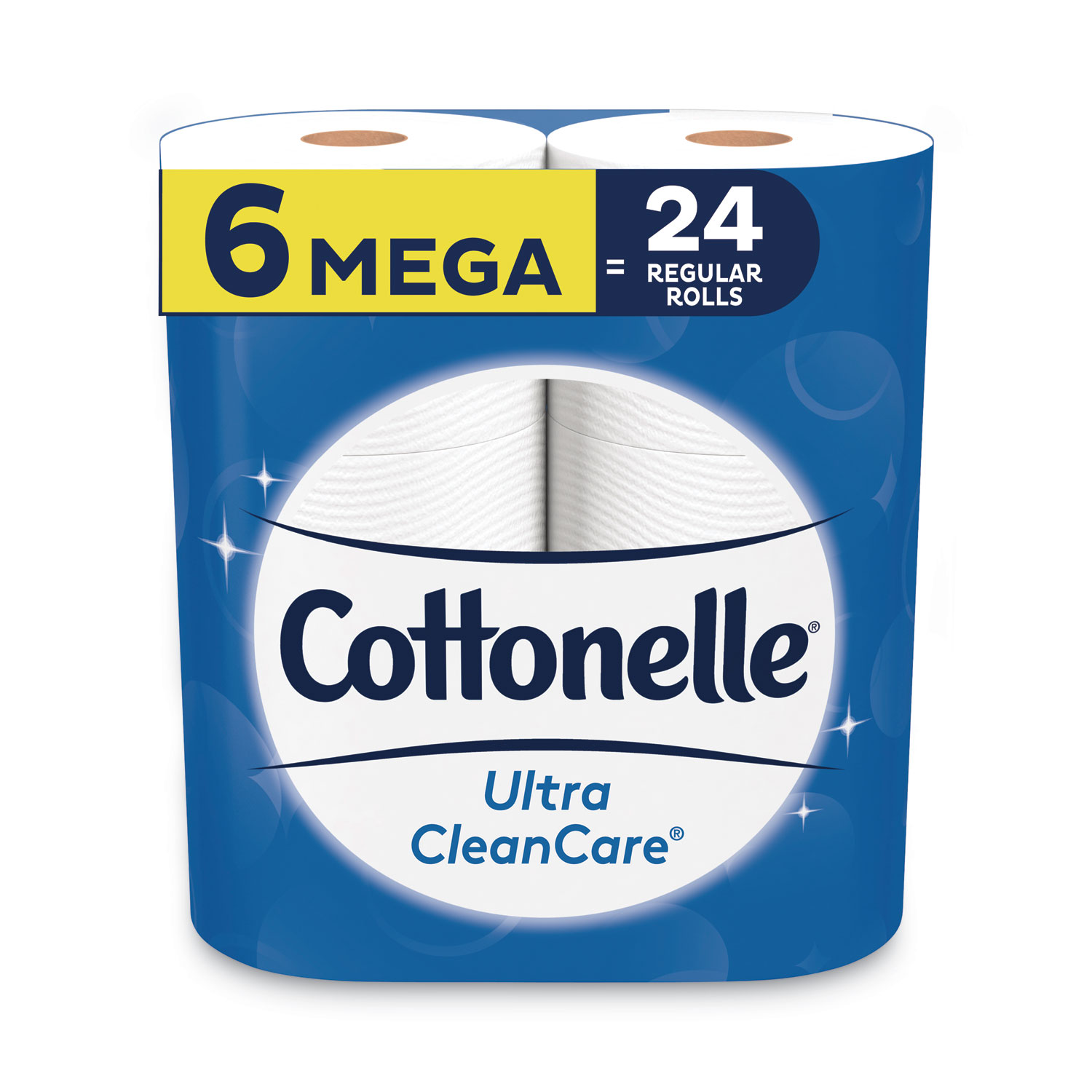 Ultra CleanCare Toilet Paper, Strong Tissue, Mega Rolls, Septic Safe, 1-Ply, White, 340 Sheets/Roll, 6 Rolls/Pk, 6 Pks/Carton Ultra CleanCare Toilet Paper, Strong Tissue, Mega Rolls, Septic Safe, 1-Ply, White, 340 Sheets/Roll, 6 Rolls/Pk, 6 Pks/Carton