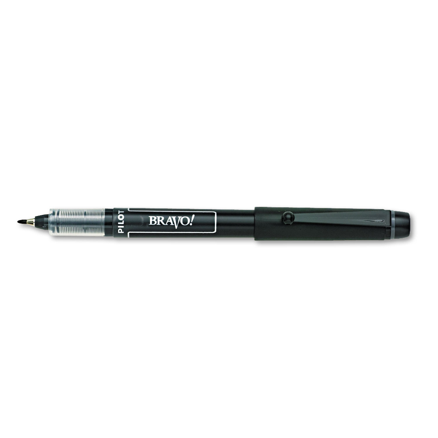 Pilot Bravo Bold Point Marker Pen - Black - 12-Pack