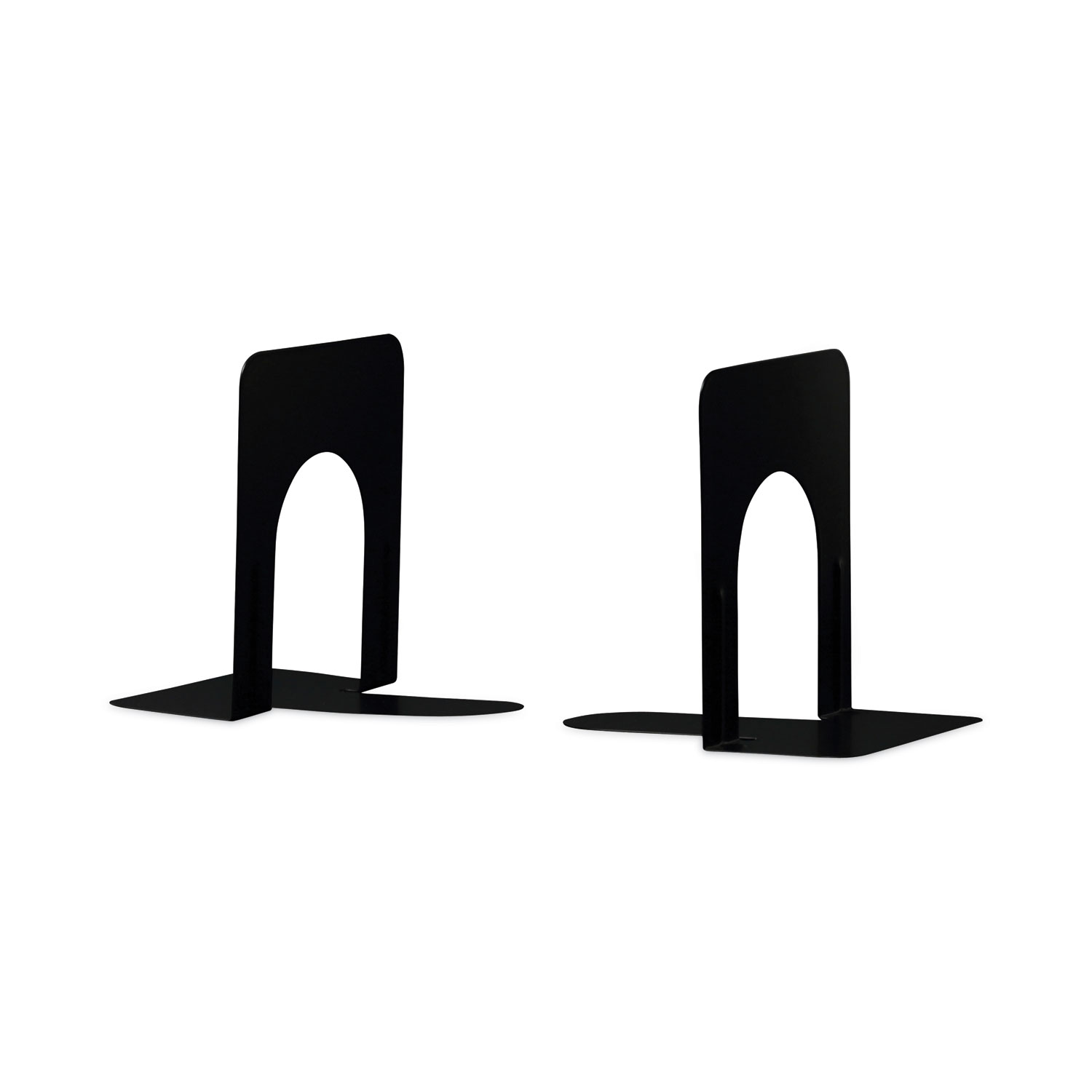 Economy Bookends, Nonskid, 4.75 x 5.25 x 5, Heavy Gauge Steel, Black, 1 Pair Economy Bookends, Nonskid, 4.75 x 5.25 x 5, Heavy Gauge Steel, Black, 1 Pair