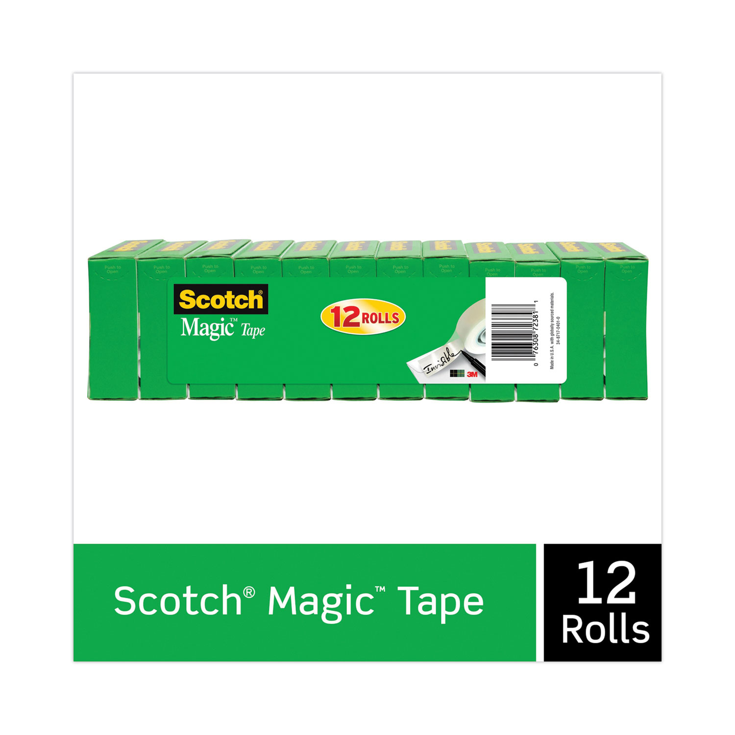 Clip Dispenser Value Pack with 12 Rolls of Tape, 1 Clip Dispenser Value Pack with 12 Rolls of Tape, 1