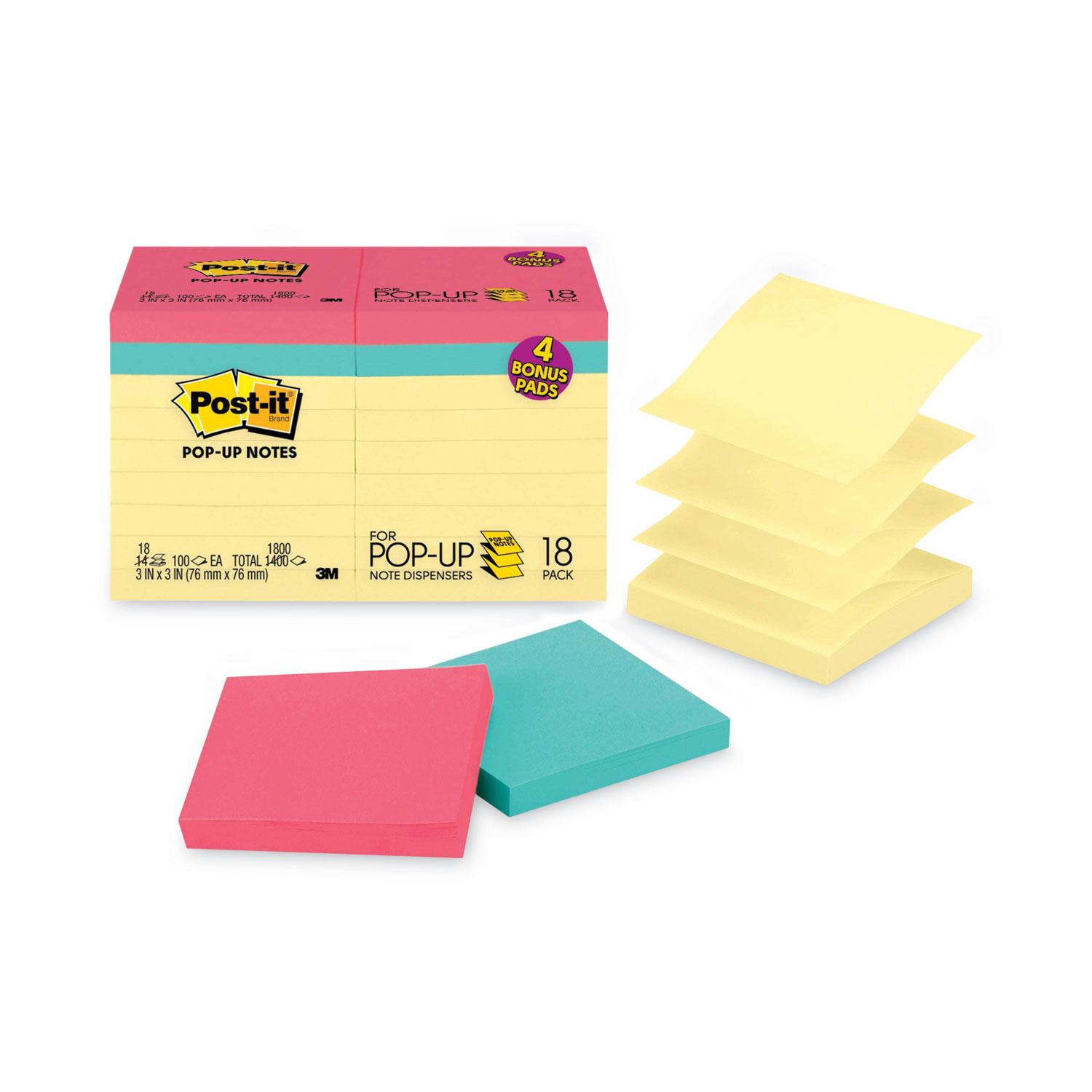 Original Pop-up Notes Value Pack by Post-it® Dispenser Notes  