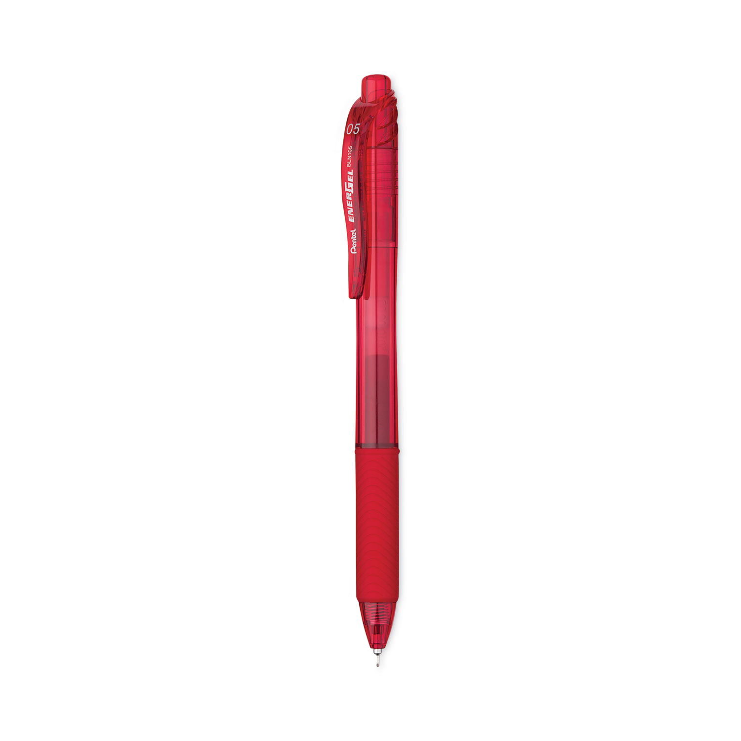 Pentel EnerGel X Retractable Gel Pens Fine Point 0.5 mm Red Barrel Red Ink  Pack Of 12 Pens - Office Depot