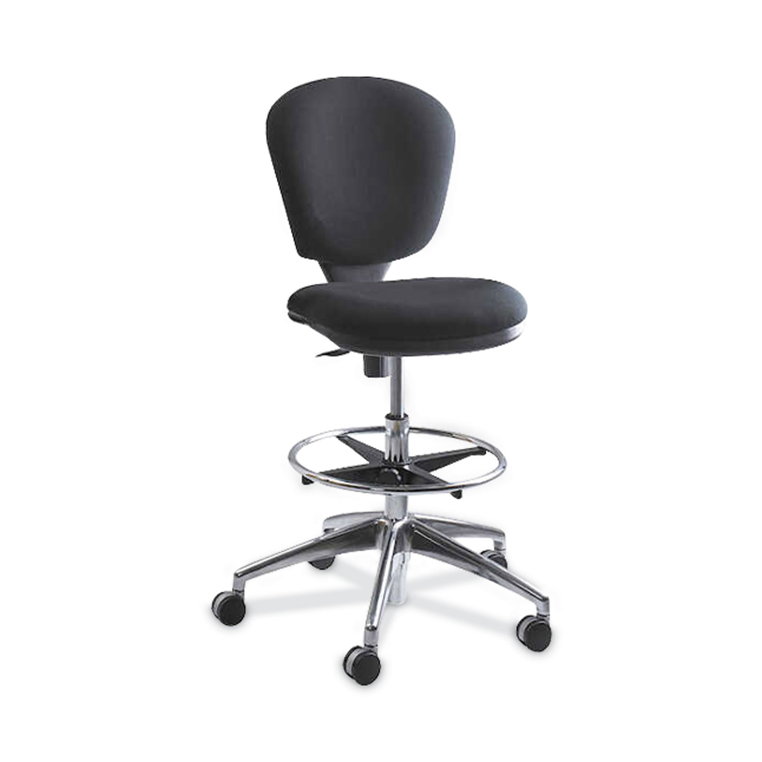 Optional Height-Adjustable T-Pad Arms for Safco Metro Extended-Height Chairs, Black/Chrome, 2/Set Optional Height-Adjustable T-Pad Arms for Safco Metro Extended-Height Chairs, Black/Chrome, 2/Set