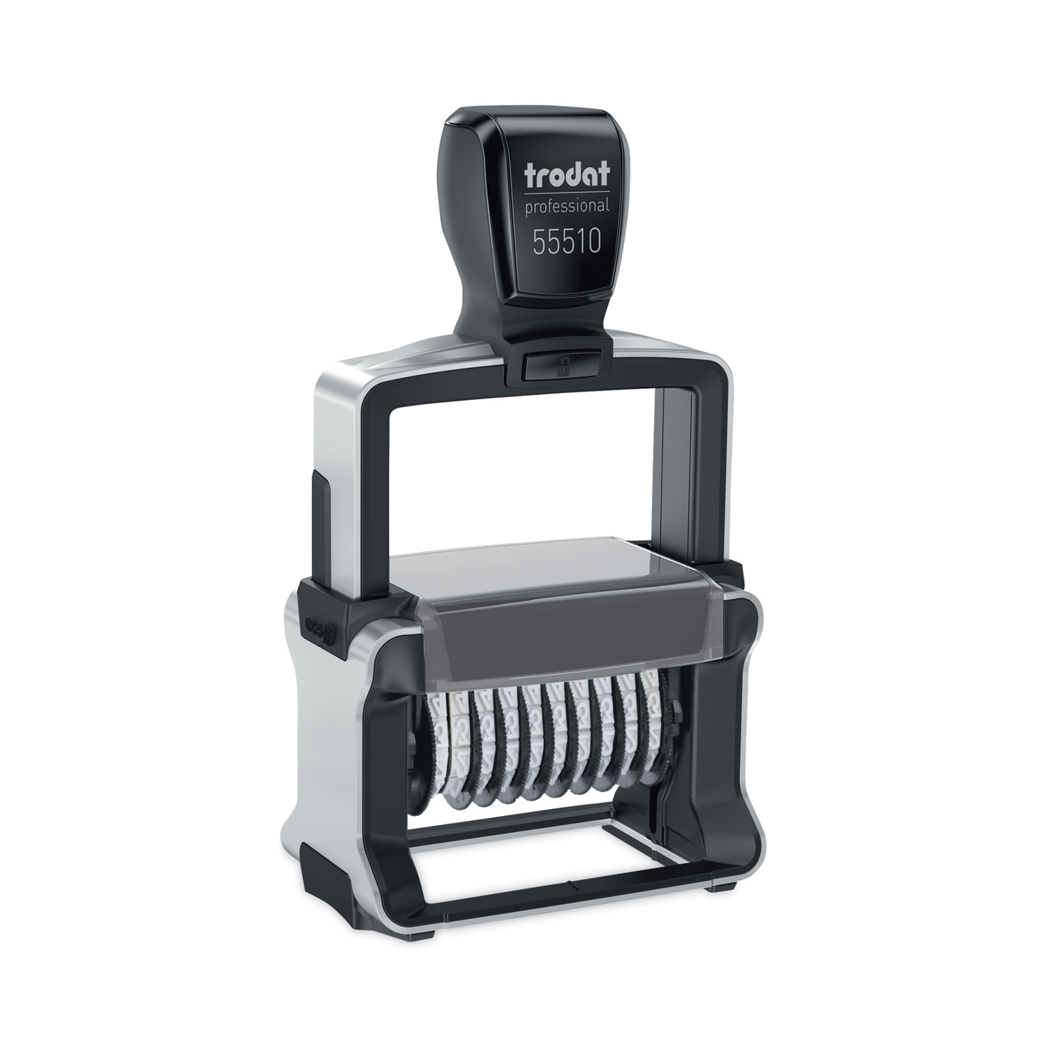 Professional Self-Inking Numberer, Ten Bands/Digits, Type Size: 2, Black Professional Self-Inking Numberer, Ten Bands/Digits, Type Size: 2, Black