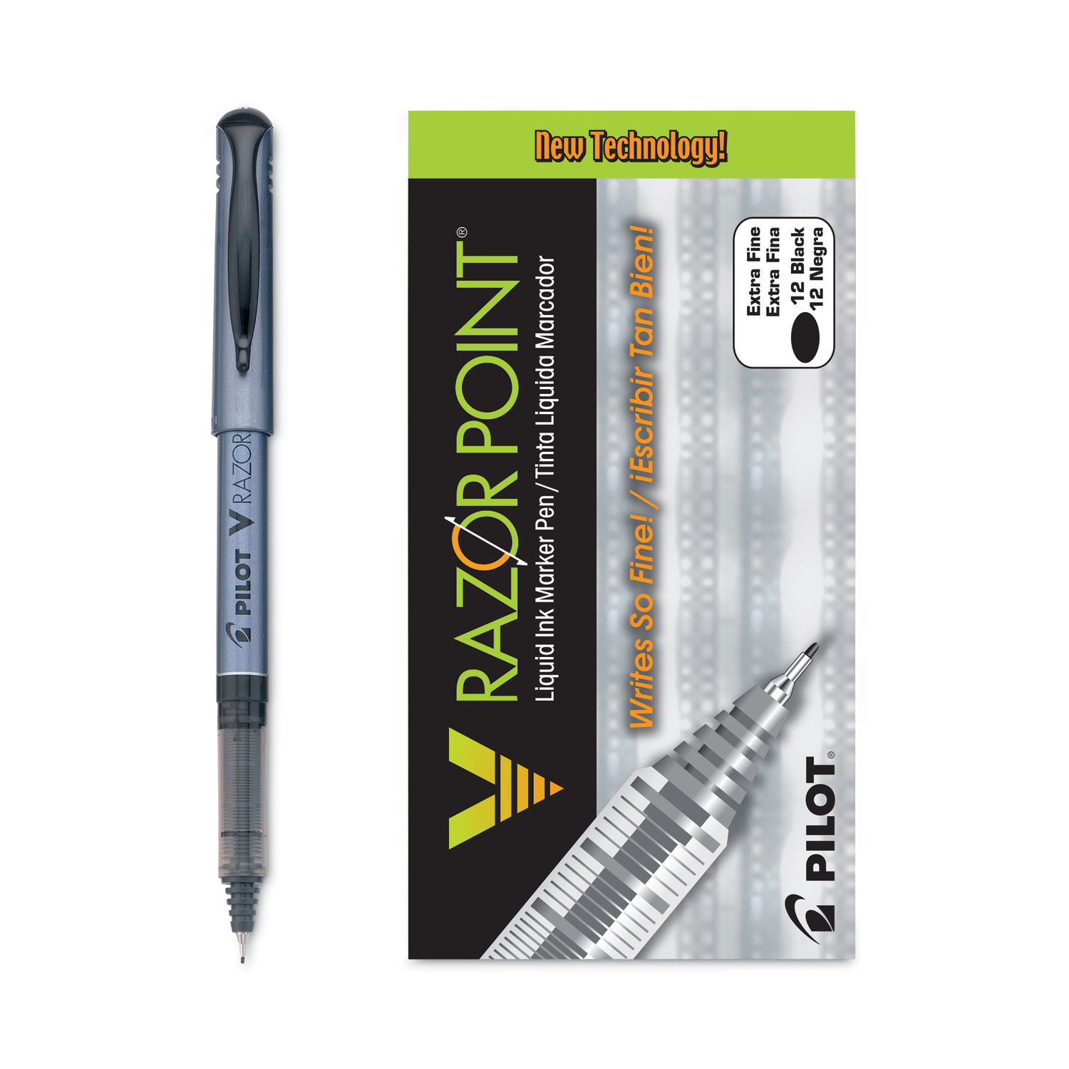 V Razor Point Liquid Ink Porous Point Pen, Stick, Extra-Fine 0.5 mm, Red Ink, Gray/Translucent Red Barrel, Dozen V Razor Point Liquid Ink Porous Point Pen, Stick, Extra-Fine 0.5 mm, Red Ink, Gray/Translucent Red Barrel, Dozen