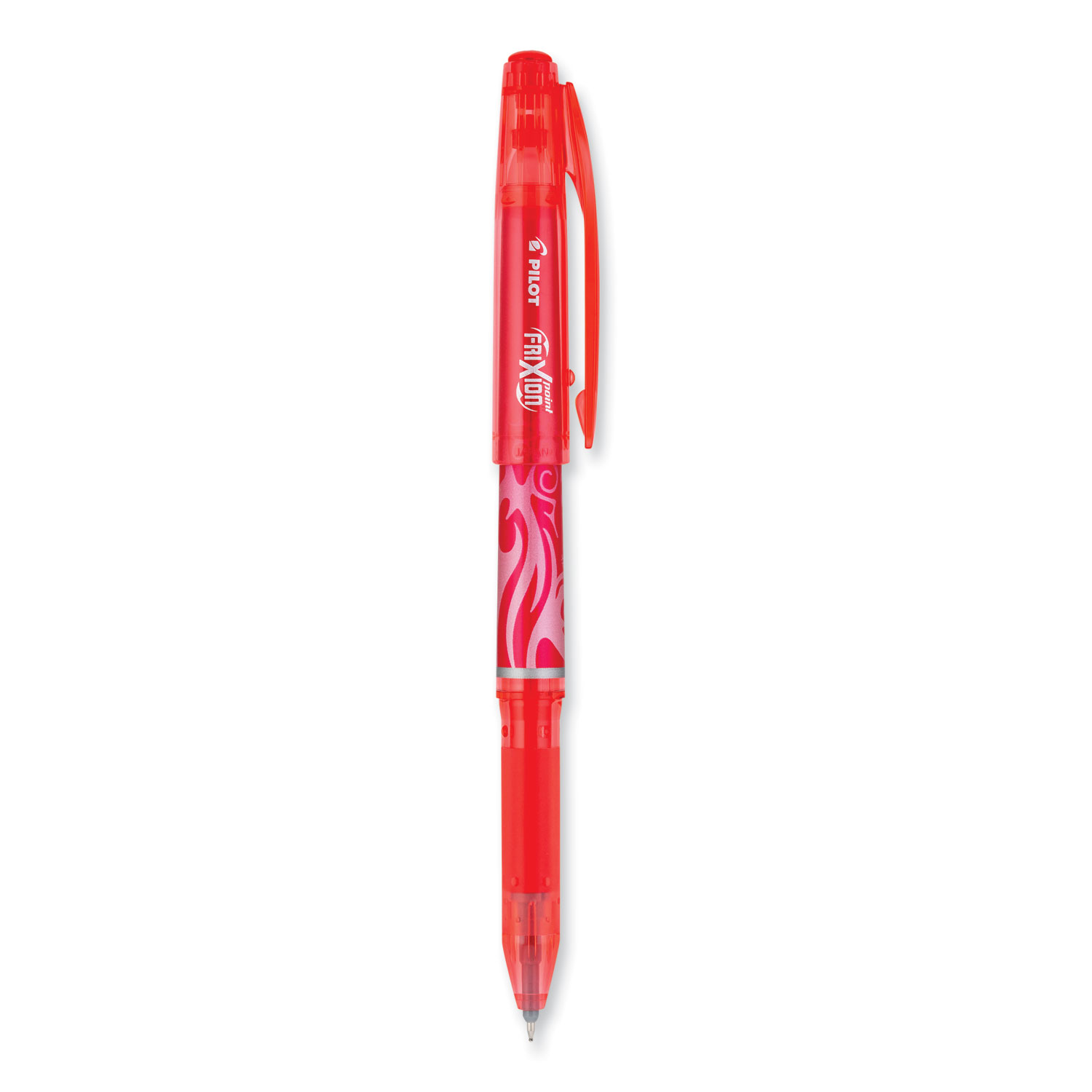 FriXion Point Erasable Gel Pen, Stick, Extra-Fine 0.5 mm, Red Ink, Red/Silver/Transparent Red Barrel FriXion Point Erasable Gel Pen, Stick, Extra-Fine 0.5 mm, Red Ink, Red/Silver/Transparent Red Barrel