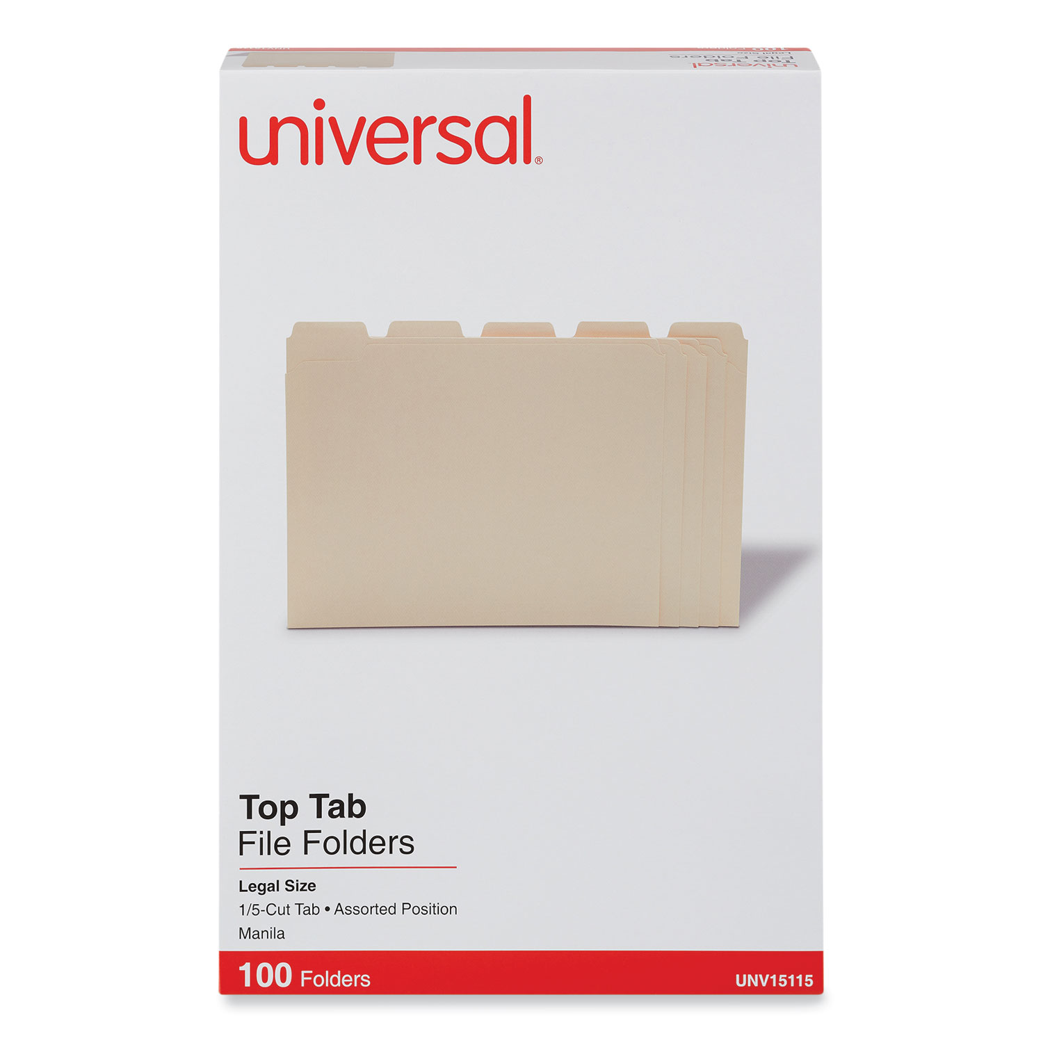 Staples 3-Tab Manila File Folders - Letter Size, Assorted Tab Positions, 250 Per Box - View #10