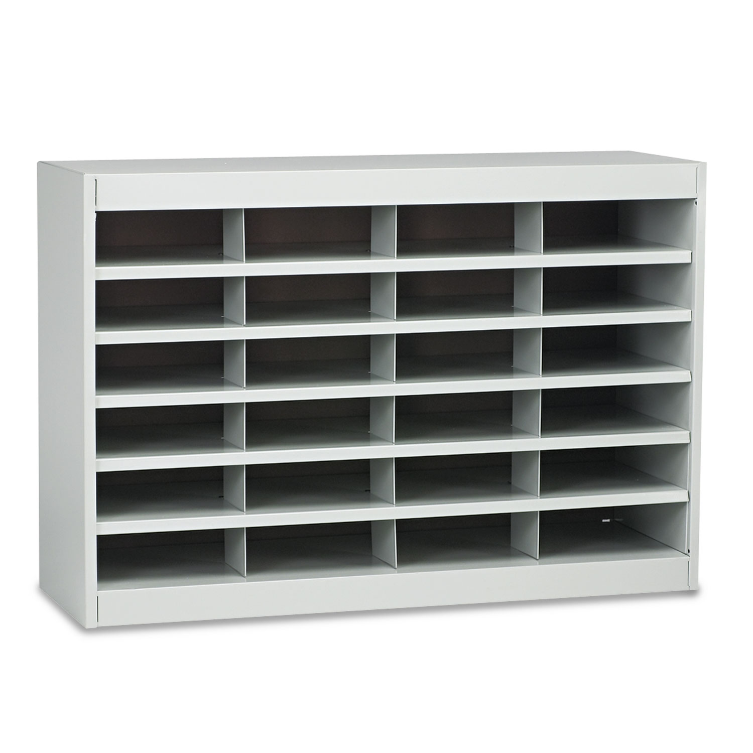Steel/Fiberboard E-Z Stor Sorter, 24 Compartments, 37.5 x 12.75 x 25.75, Gray Steel/Fiberboard E-Z Stor Sorter, 24 Compartments, 37.5 x 12.75 x 25.75, Gray