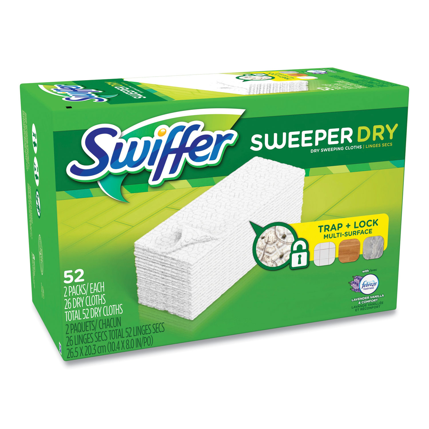 Dry Refill Cloths, 1-Ply, 10.63 Dry Refill Cloths, 1-Ply, 10.63