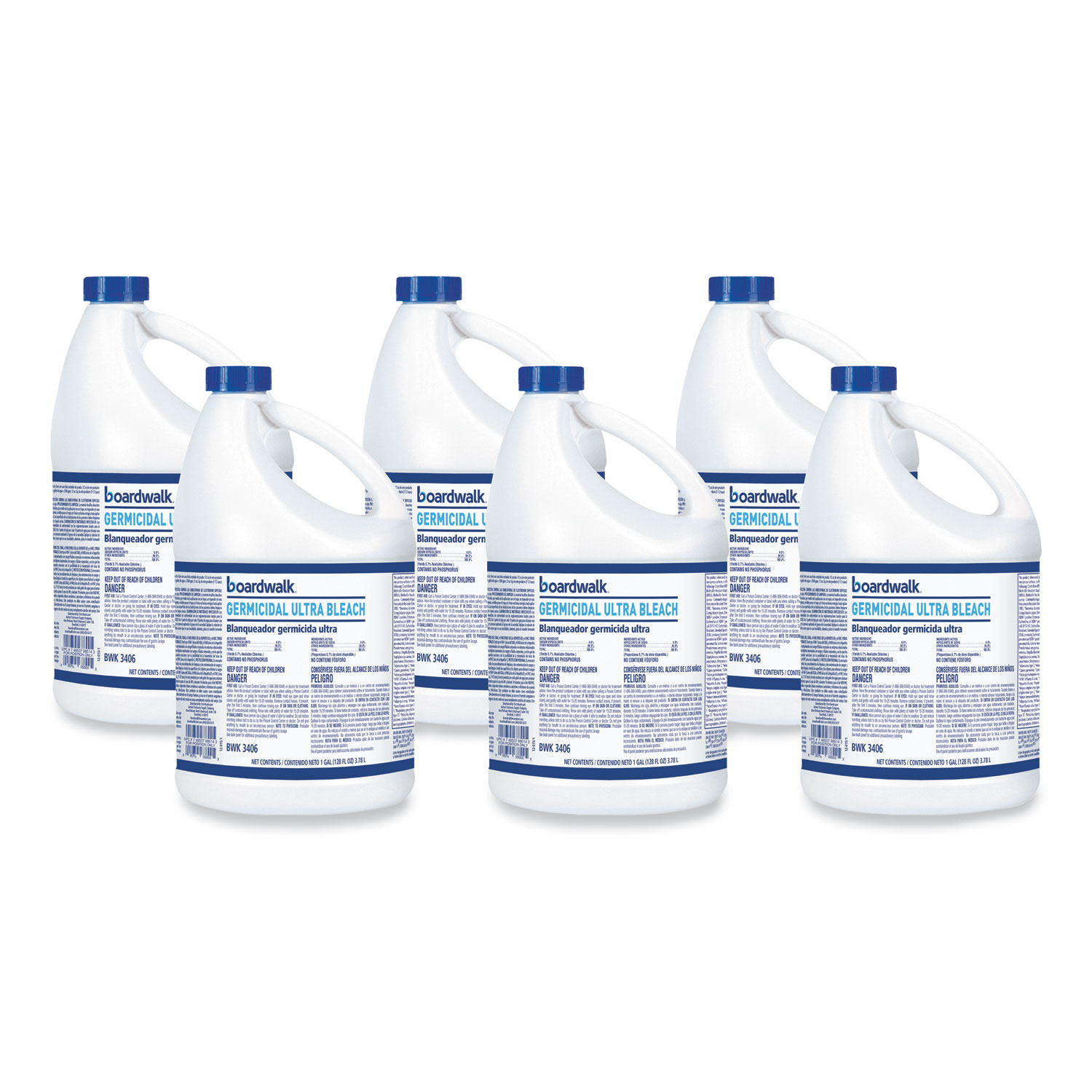 Boardwalk® Ultra Germicidal Bleach — BWK3406 — 6-Pack