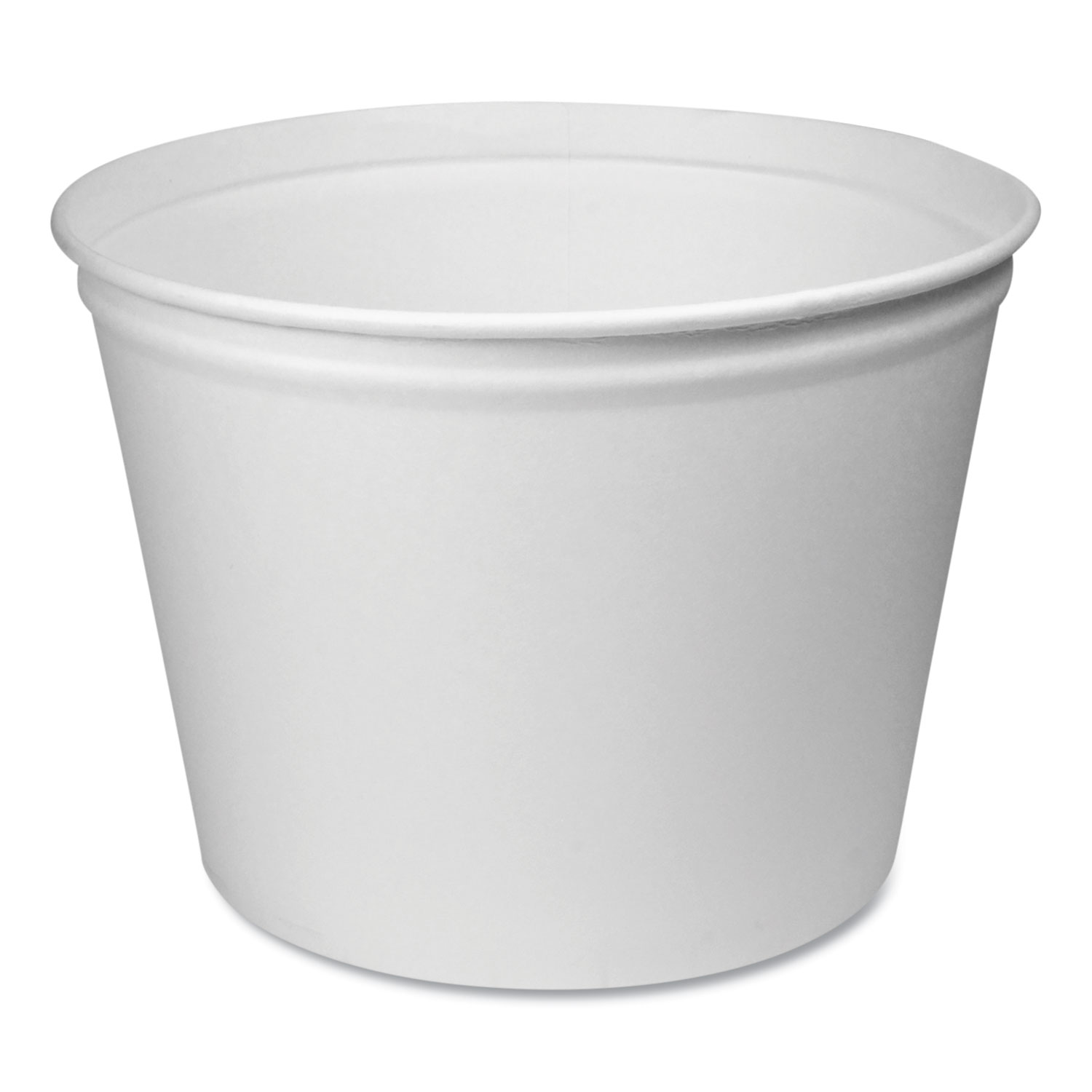 Double Wrapped Paper Bucket, Unwaxed, 53 oz, White, 50/Pack, 6 Packs/Carton Double Wrapped Paper Bucket, Unwaxed, 53 oz, White, 50/Pack, 6 Packs/Carton
