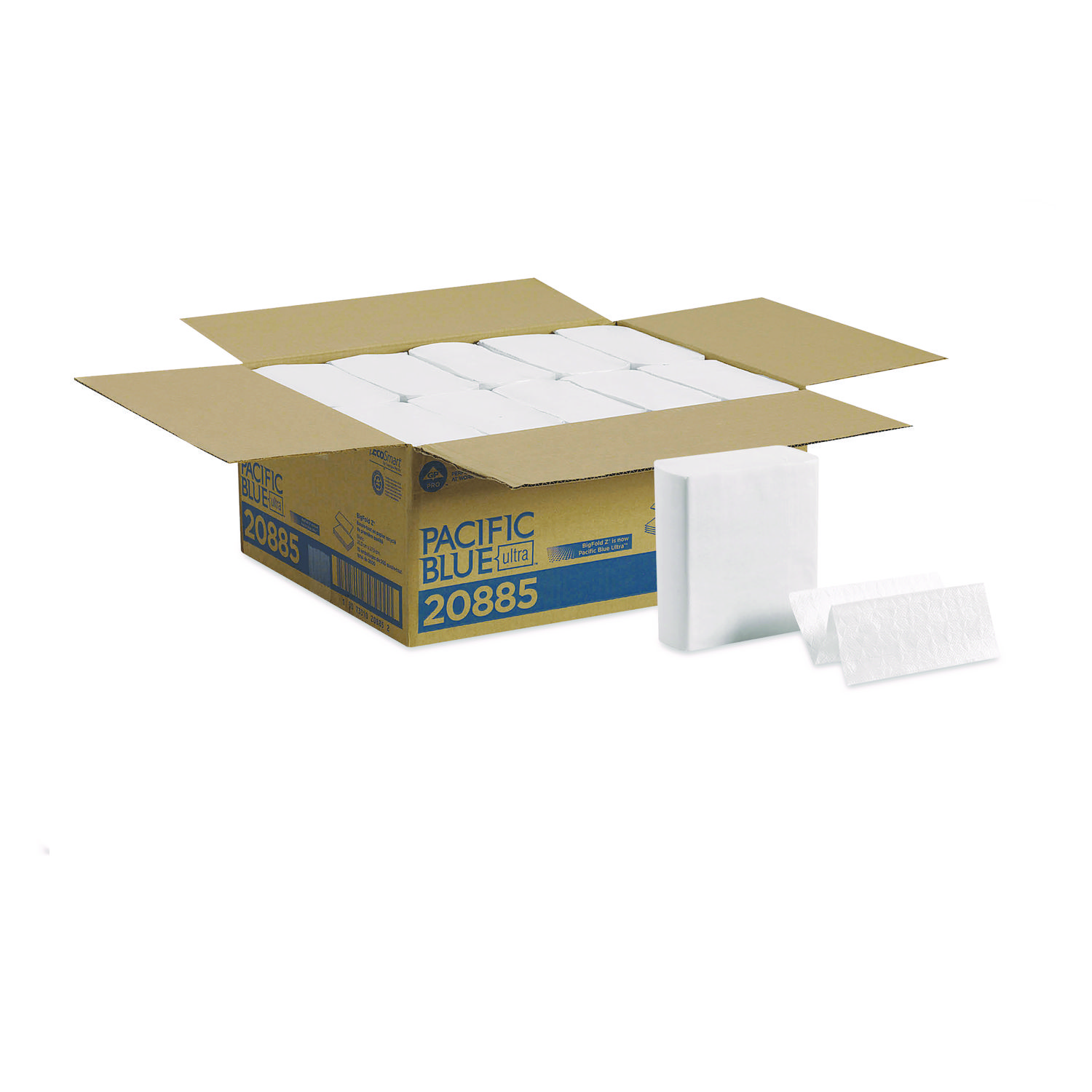 Pacific Blue Ultra Z-Fold Folded Paper Towels by Georgia Pacific